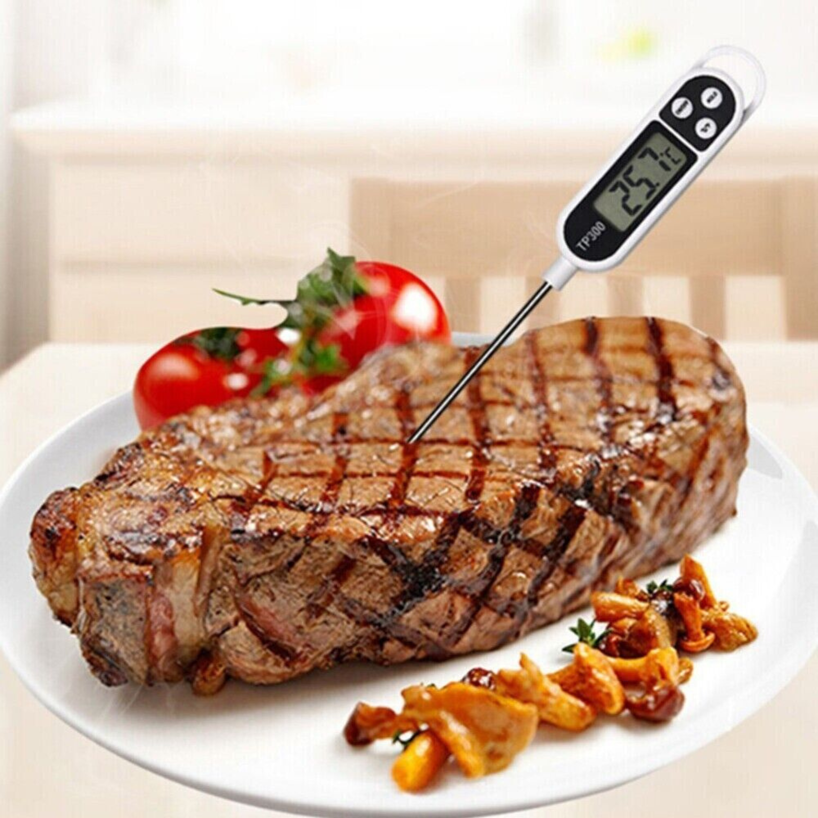 Meat Food Probe Temperature Thermometer Digital Kitchen Cooking Oven Stab Baking