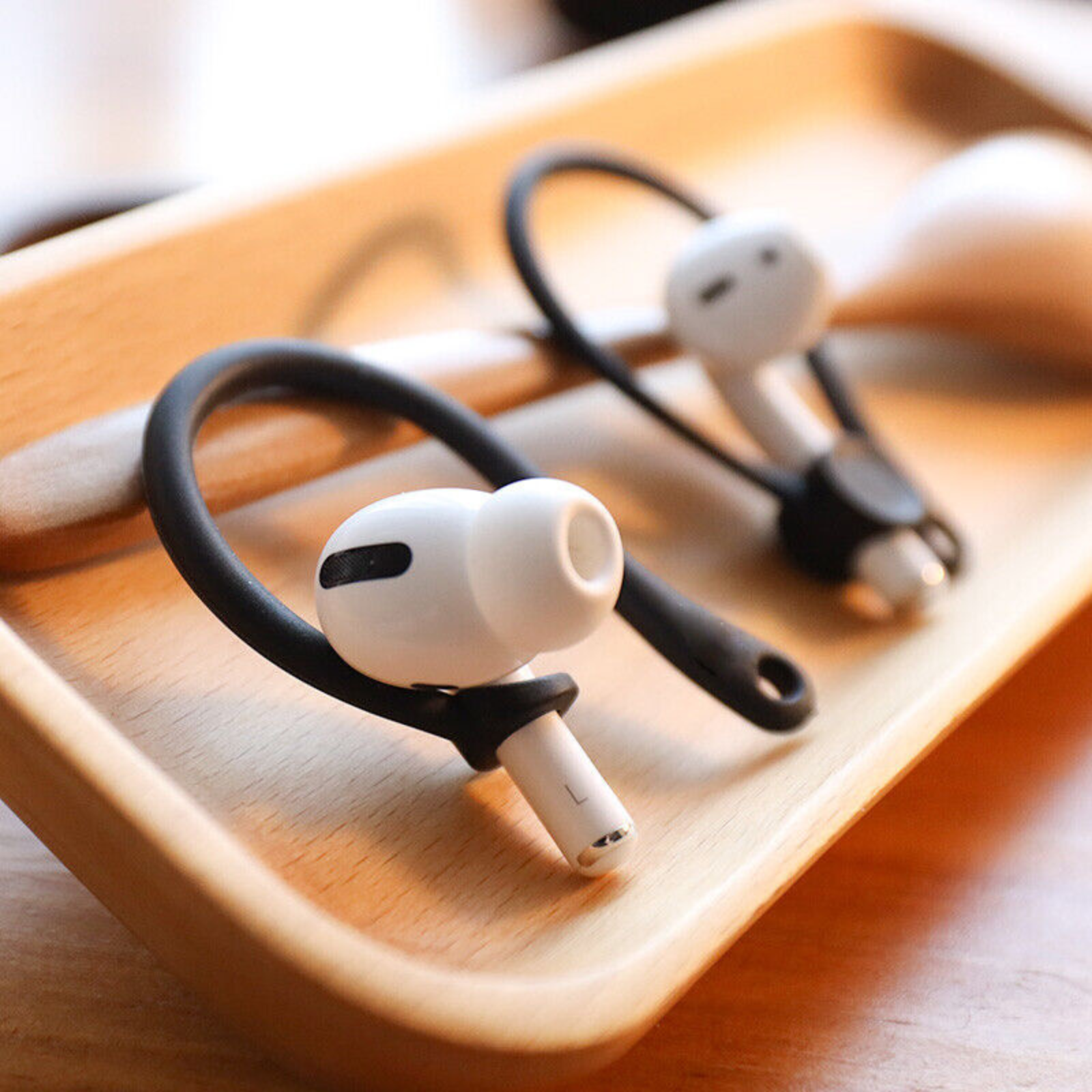 Anti-lost Earhooks Strap For AirPods Silicone Pro 2nd 3rd generation Black