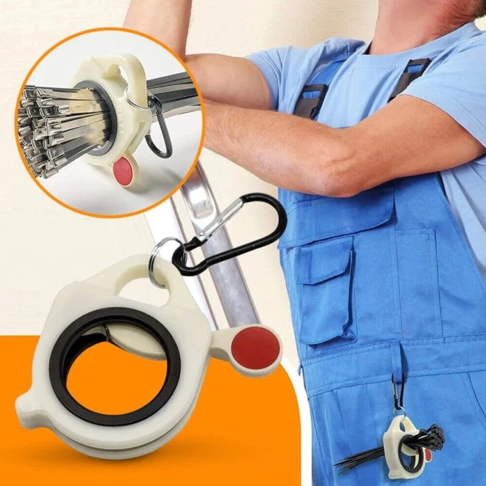 Zip Tie Glow Wire Holder Organiser Fastening Clips Cable Set