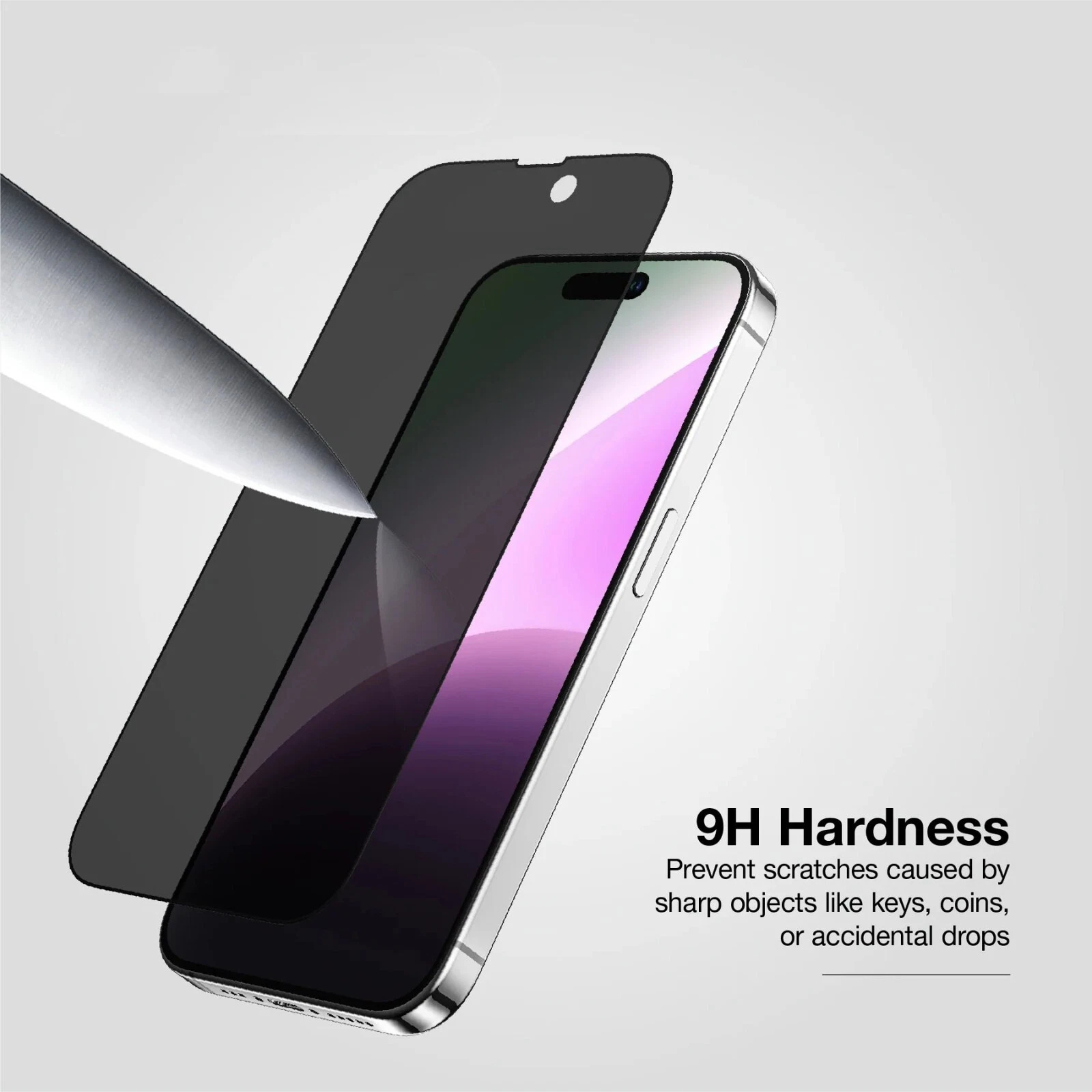 2x iPhone 17 Pro Anti Spy Privacy Tempered Glass Screen Protector