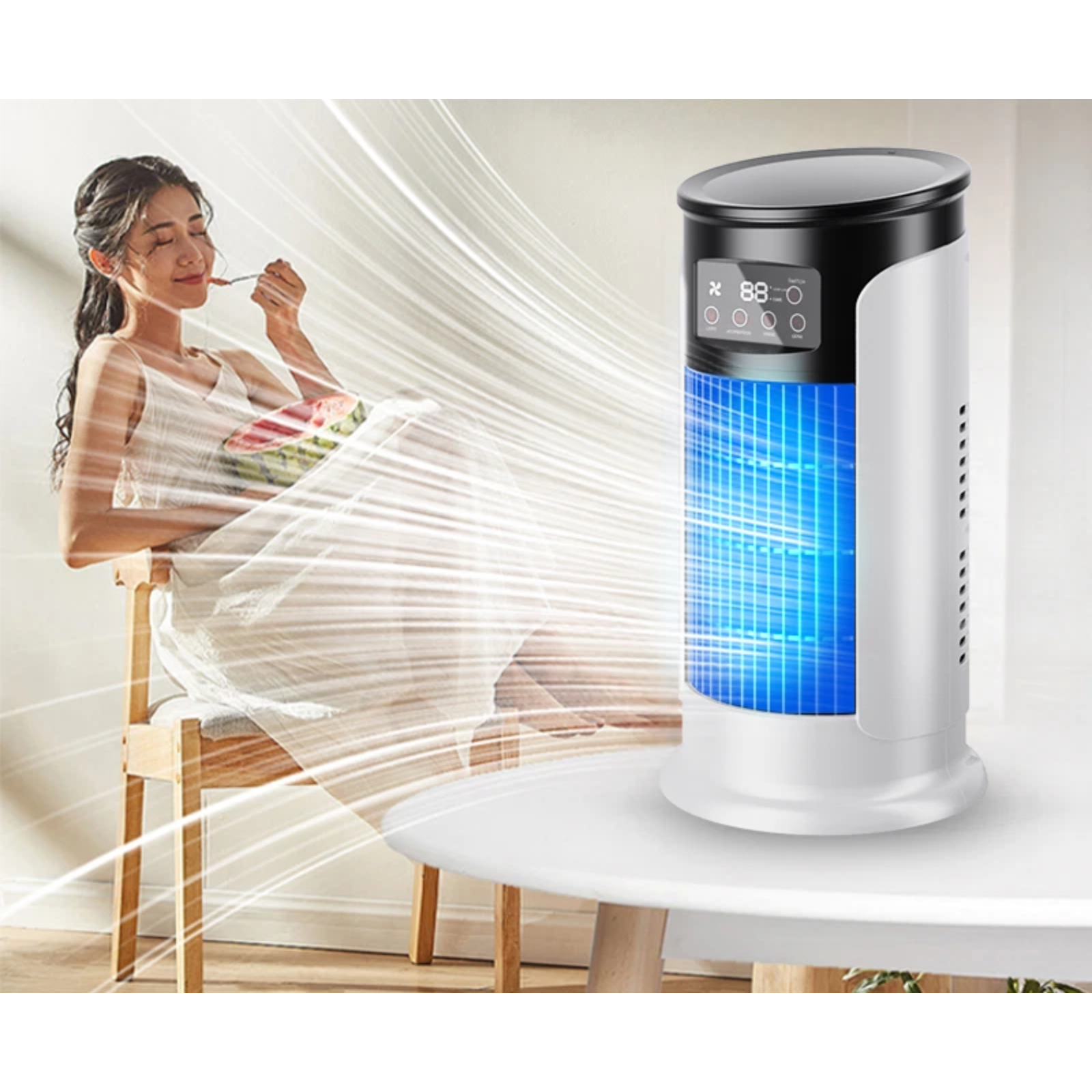 Portable Mini Air Conditioner Cooler Fan Water Cooling Personal Use