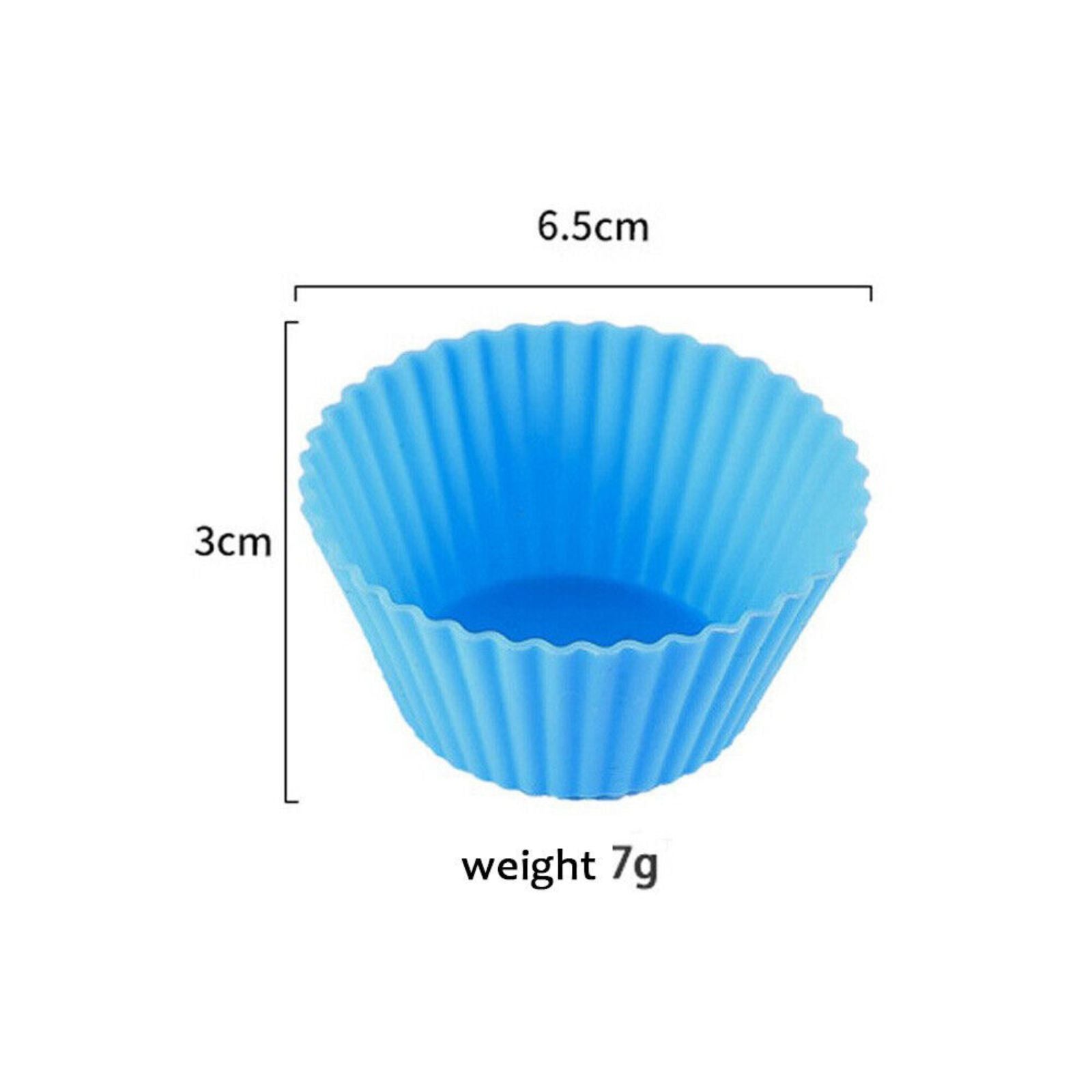 Silicone Round Cup Cake Mould DIY Bake Muffin Cupcake Case Mold 20pcs