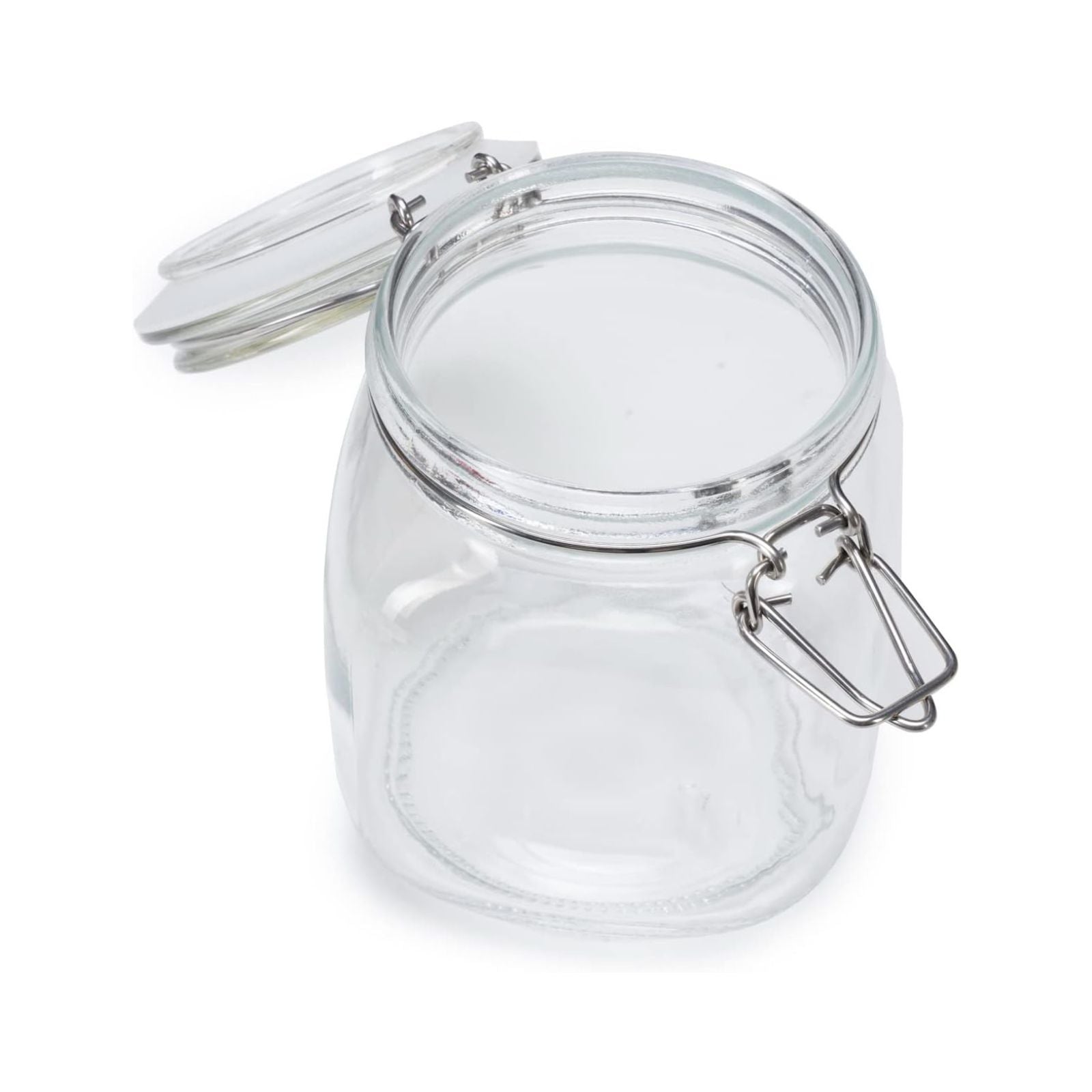 Food Preserving Jar 1L Airtight Clip Top Lid Glass Storage Jars