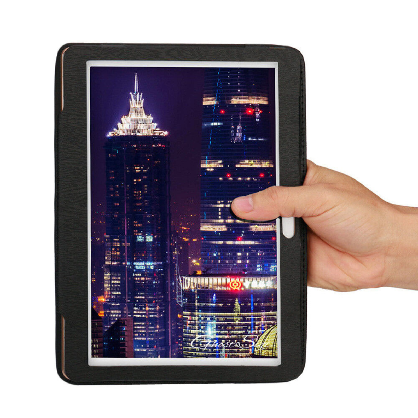 10.1 Inch Android Tablet PC Universal Shockproof PU Flip Stand Case Cover Black