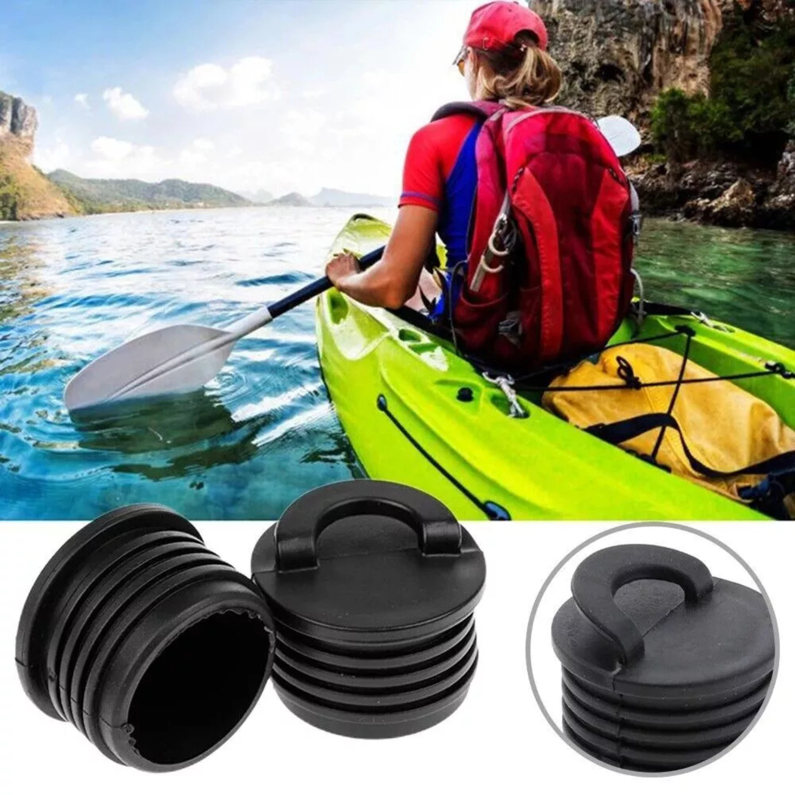 Drain Holes Plugs Rubber Scupper Stopper Kayak Scupper Holes Plugs Bung 4cm