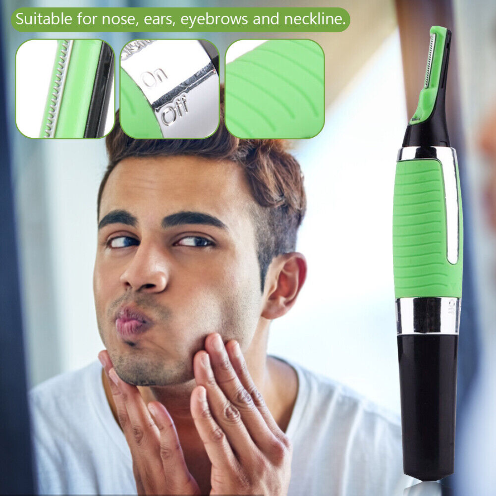 Personal Hair Trimmer Micro-Touch Max Groomer Nose Ear Eyebrows Neck