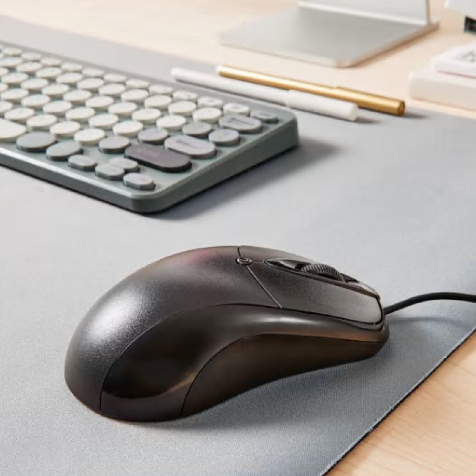 Optical Wired Mouse Wheel-Black Supreme Laptop Computer Supreme Mouse