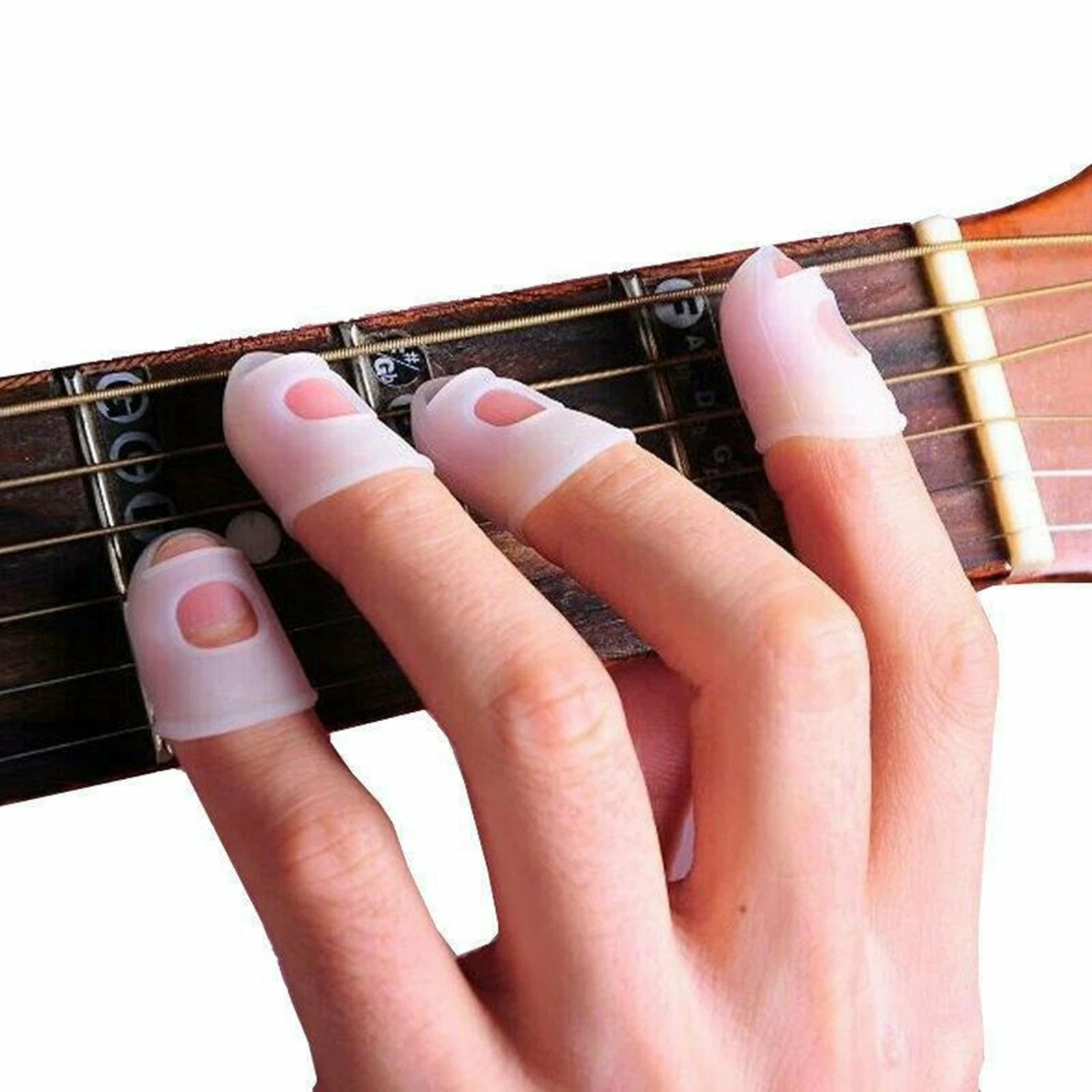 Silicone Finger Guards Guitar Piano Ukulele Fingertip Protectors