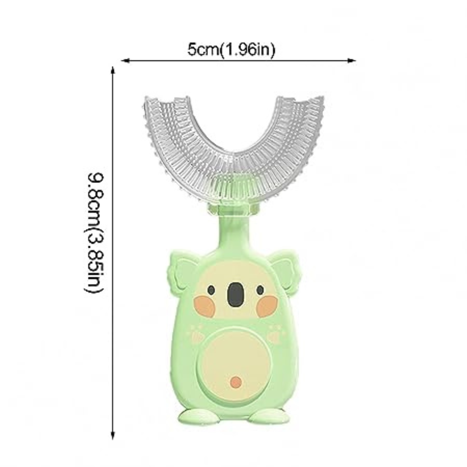 360° U-Shape Toothbrush Children Ages 2-6 Thorough Cleansing Green