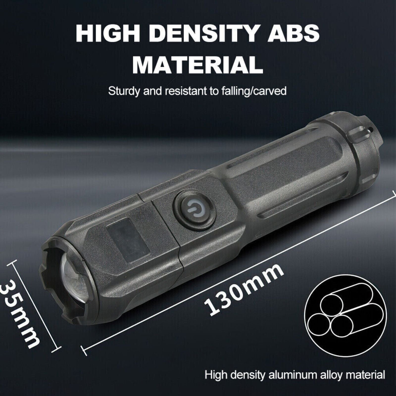 USB Rechargeable 990000LM Waterproof Tactical Flashlight CREE LED Zoomable Torch