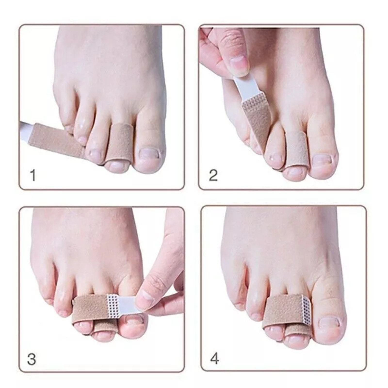 Crooked Hammer Toe Bandage Cushioned 12x Toe Splints