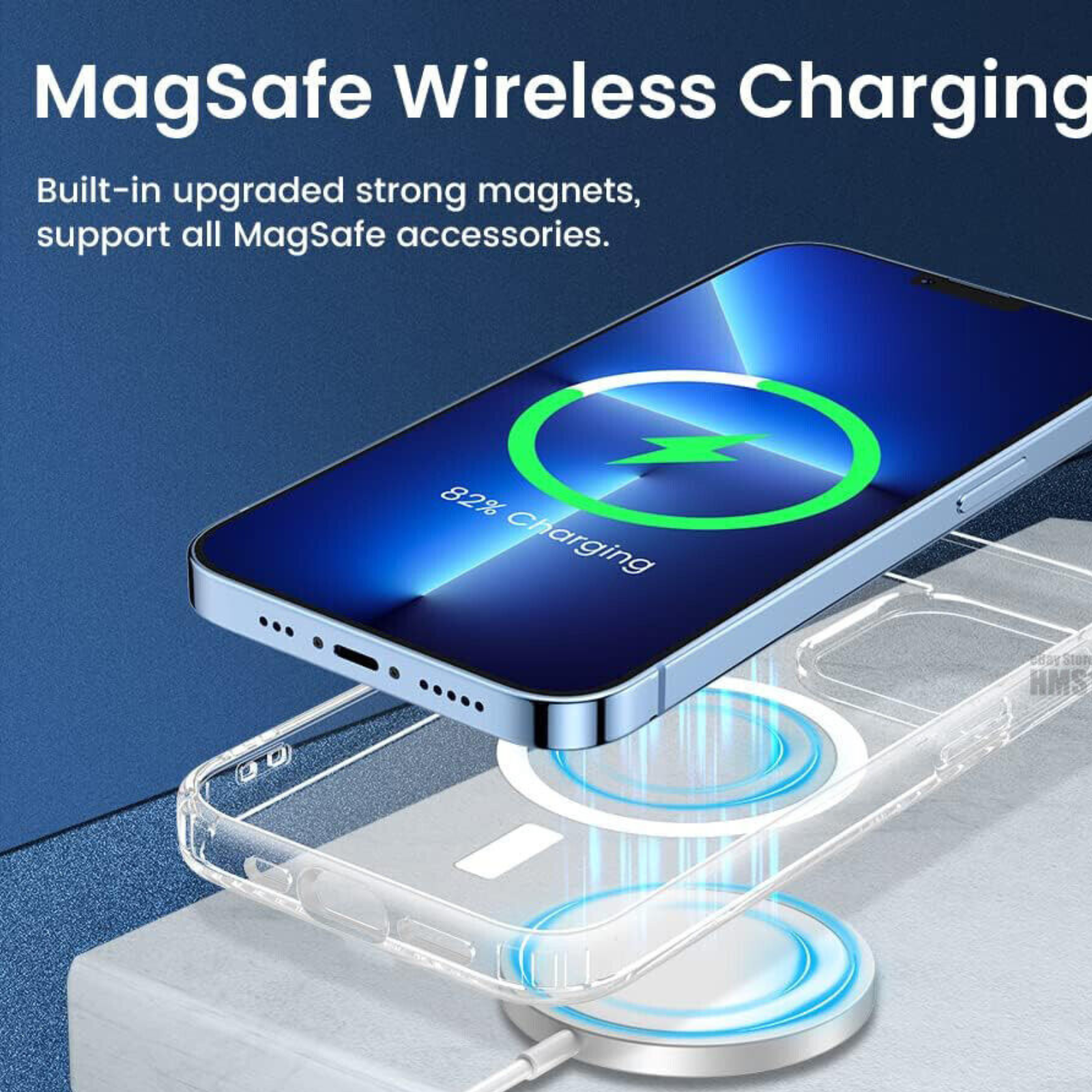 iPhone 15 Pro Magnetic Shockproof Clear Magsafe Case Cover