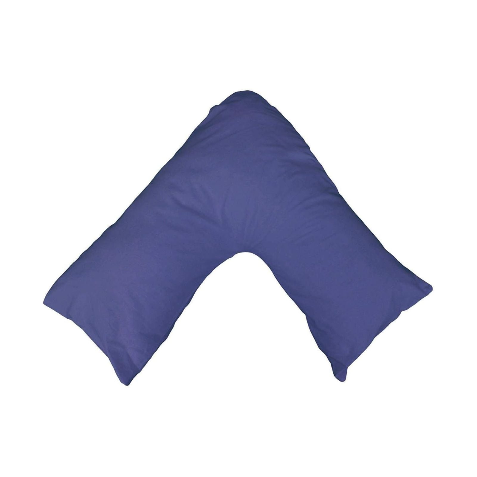 V Shaped Cushion Cover Cotton&Poly Tri Boomerang Mid Blue V Shape Pillow Case