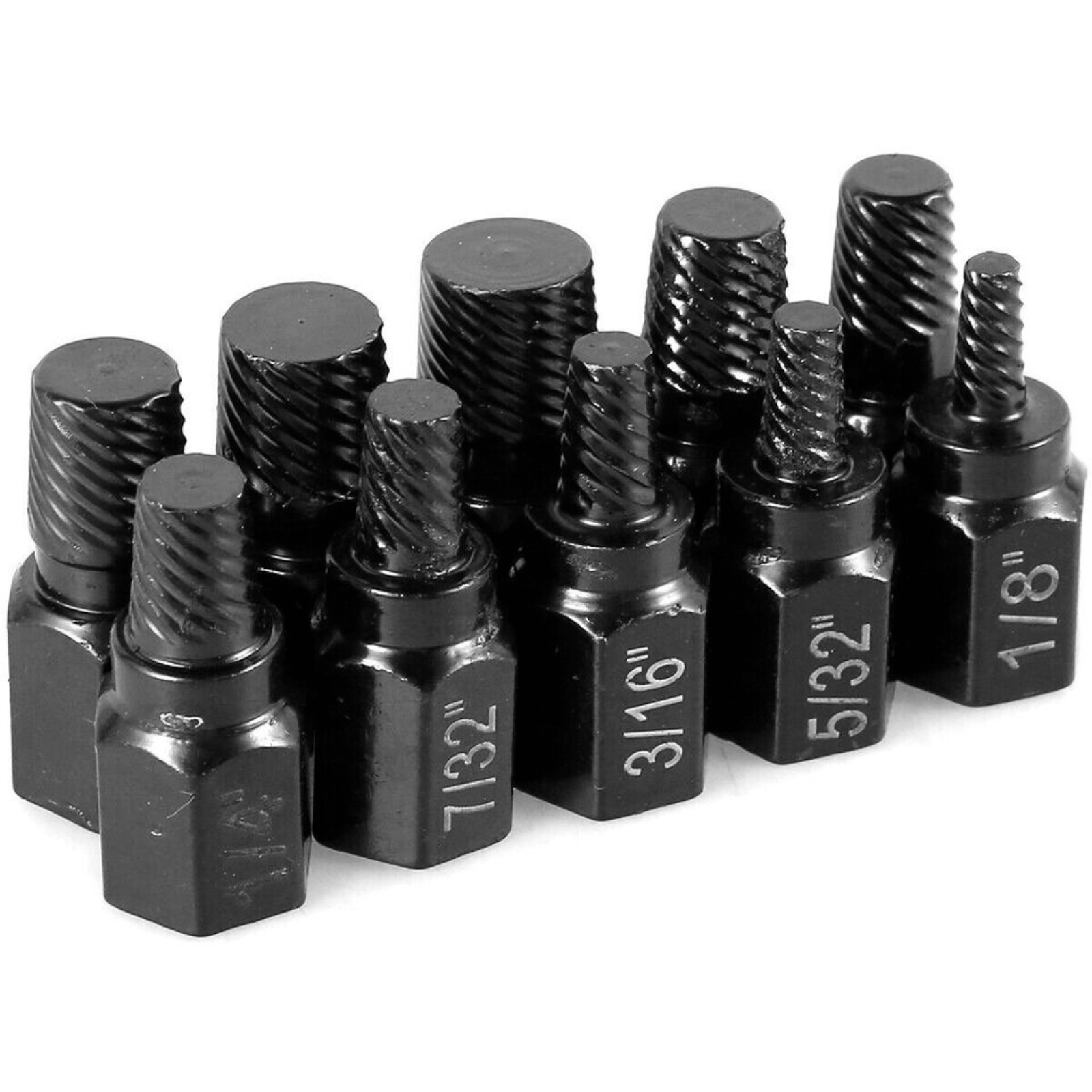 Bolt Remover Kit Easy Out Broken Bolt 10PCS Heavy-Duty Damaged Screw Extractor