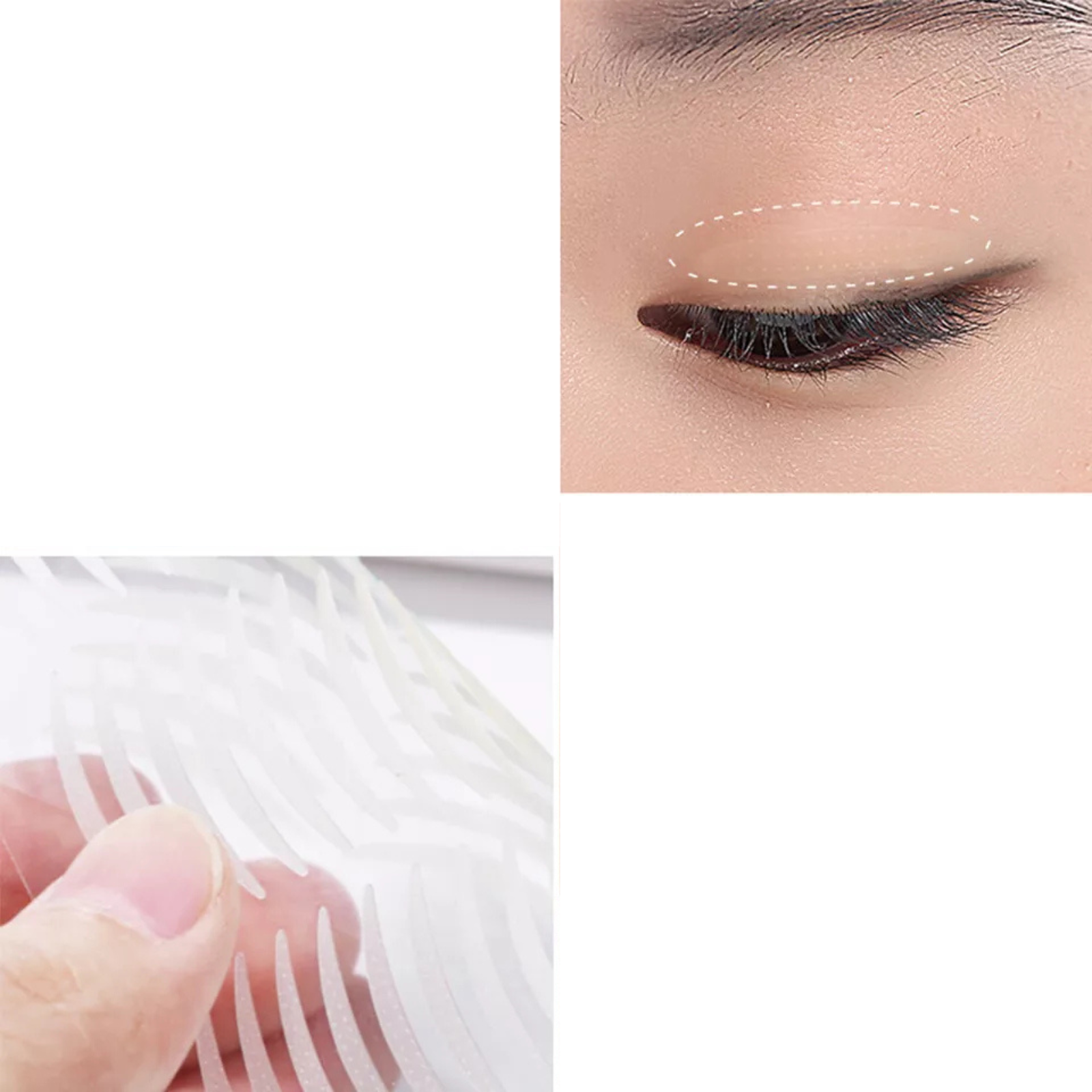 Eye Lift Strips Tool Natural Invisible Adhesive Eyelid Tape Stickers 240Pcs