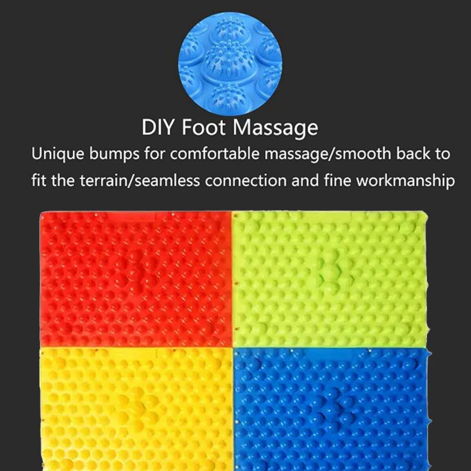 Foot Care Board for Pain Relief 4x Shiatsu Foot Massage Mat Reflexology Pad