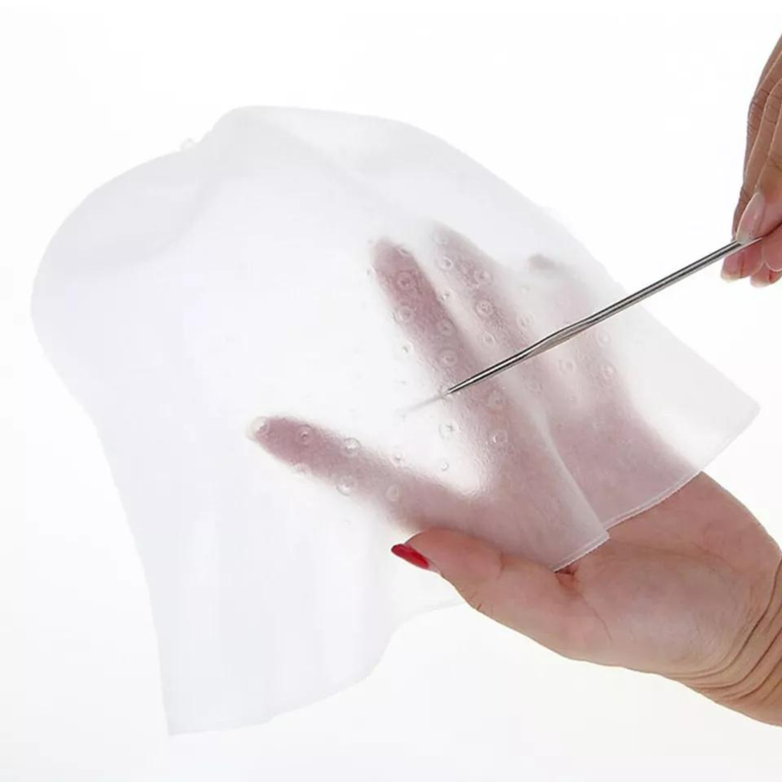 1x Rubber Cap Streaking Hook Professional Reusable Hair Highlight Magic cap