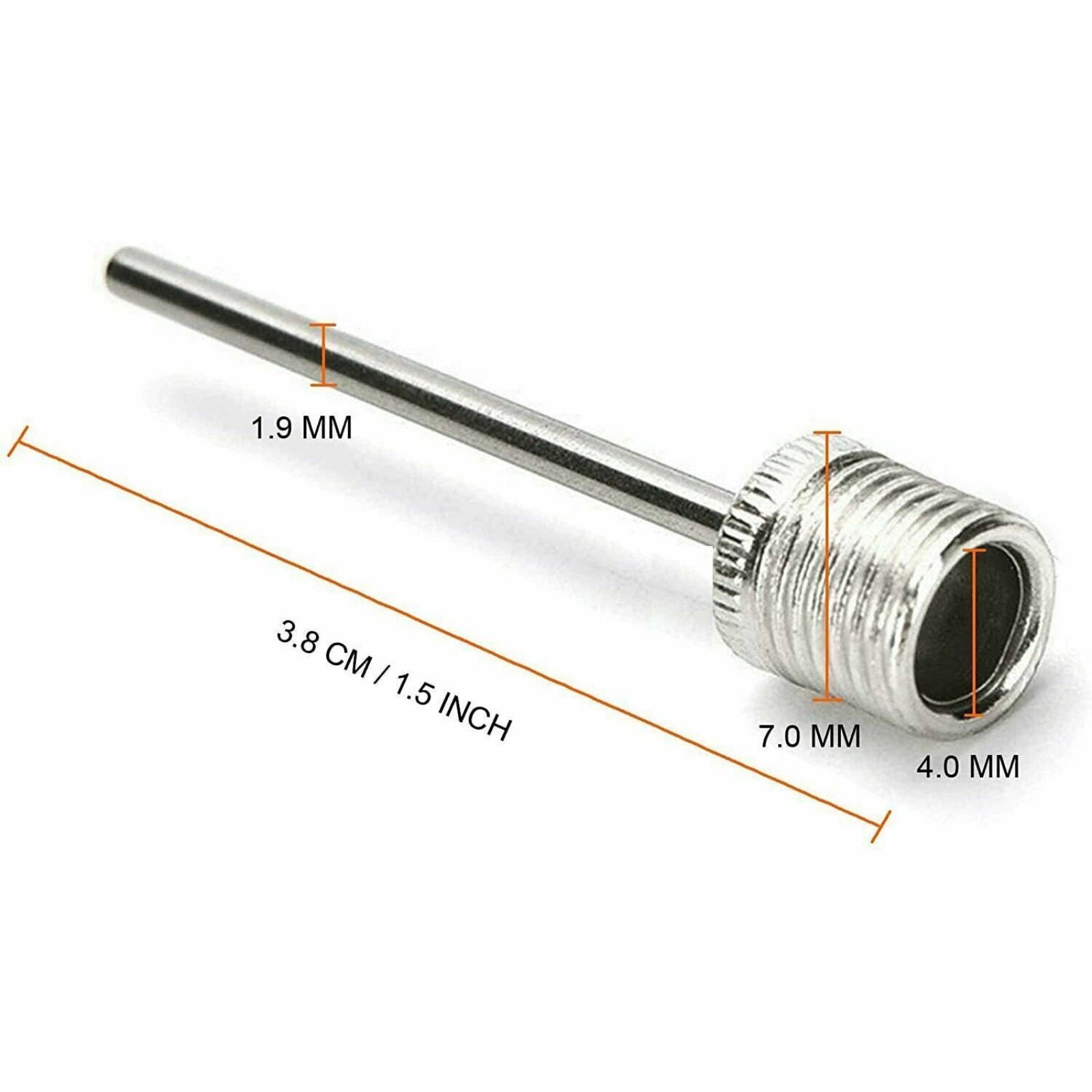 Sports Inflating Pin Nozzle Basketball Football Soccer Ball 2pcs Air Pump Needle