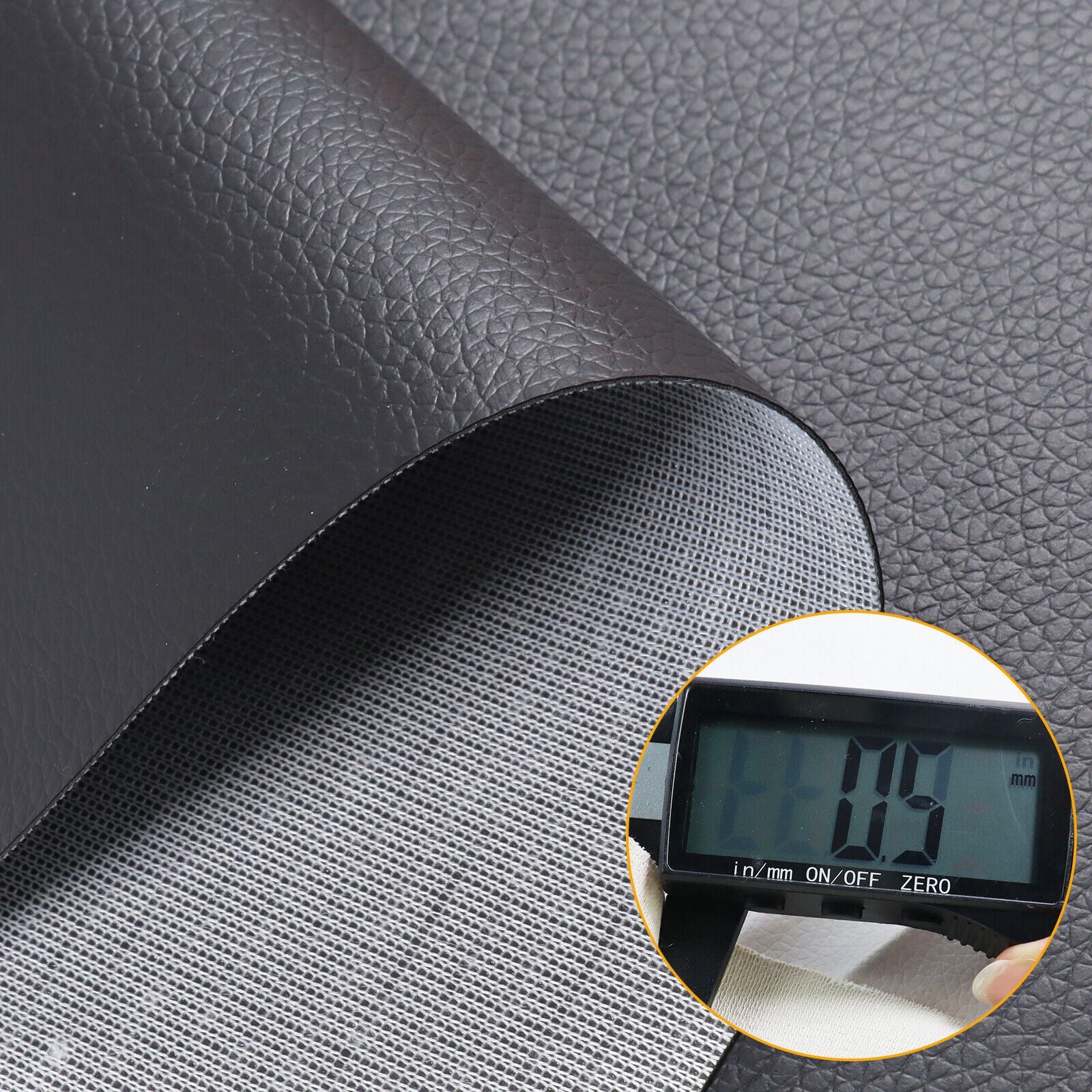 Upholstery Synthetic Leather 1.4,mx4m Restore Home Furniture Black Marine Vinyl