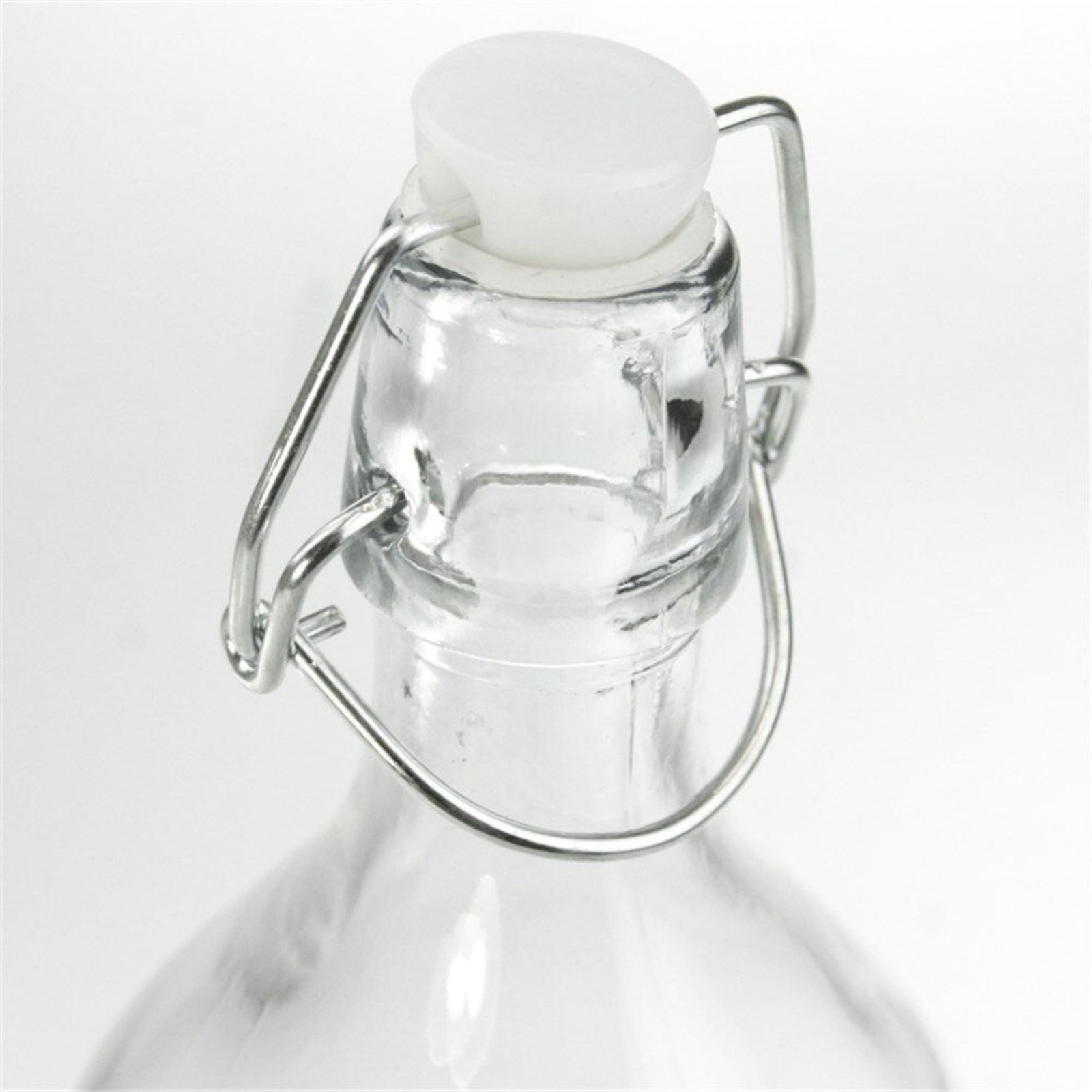 1 Litre Round Glass Bottle Clip Top Water Bottle 1000ml Flip Top Glass Bottles