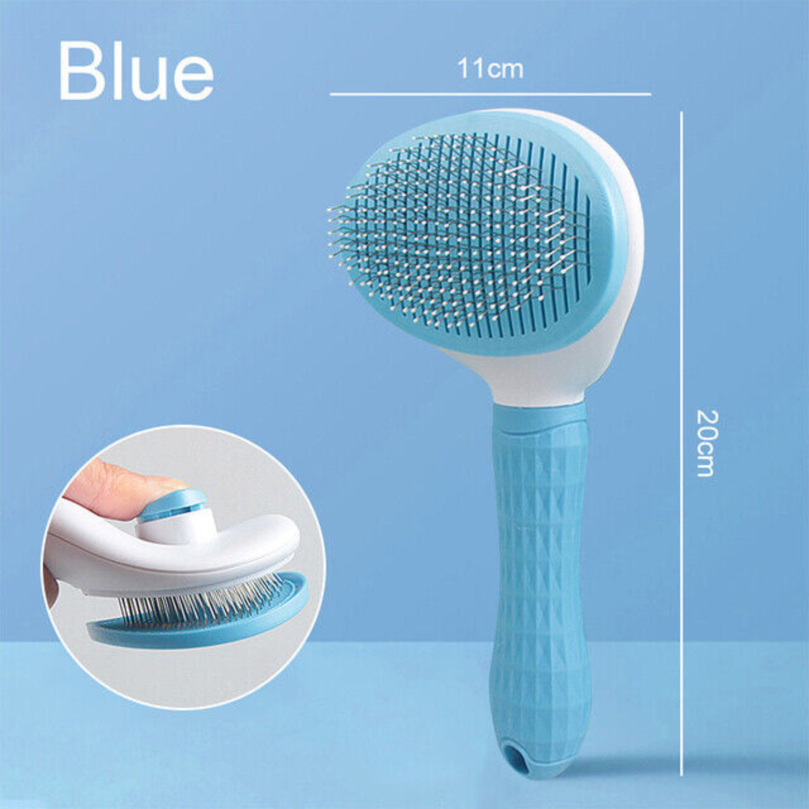 Deshedding Tool Rake Comb Fur Remover Grooming Brush For Dog Cat Reduce Pet Hair