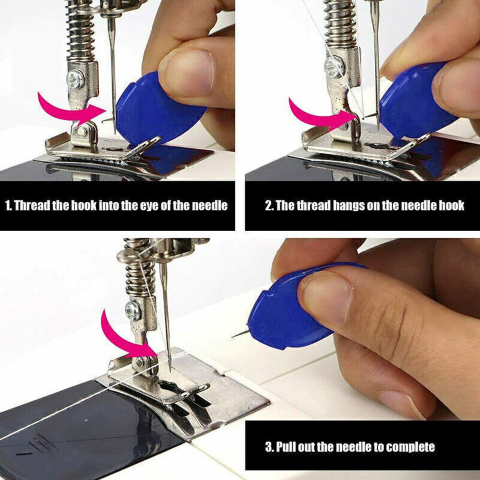 DIY Sewing Tools Small Threading Needle Threader Threading Hand