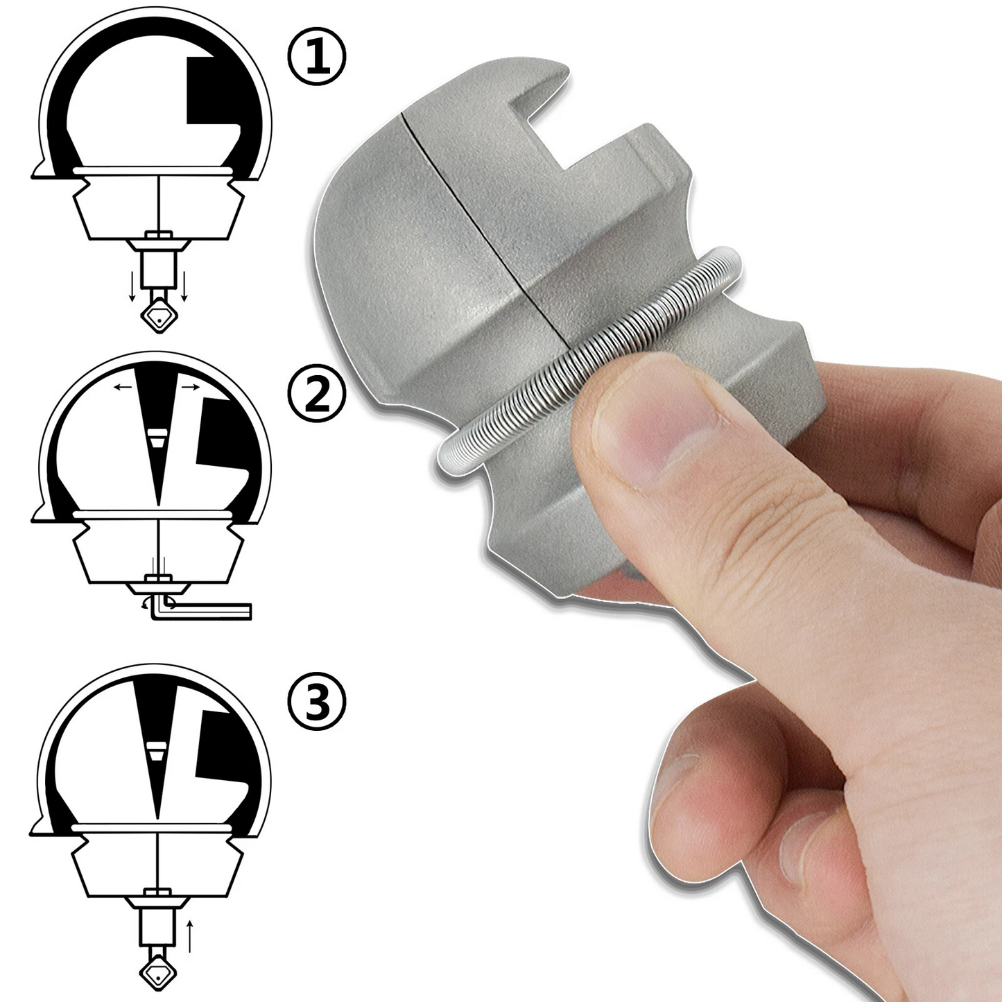 Trailer Coupling Hitch Lock Heavy Duty Tow Ball Anti-Theft Device