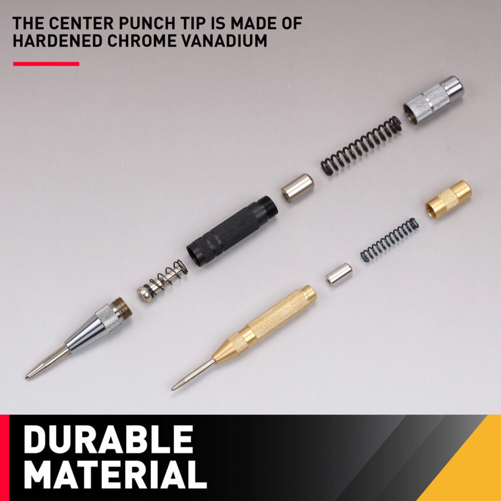 Adjustable Spring Loaded Metal Drill Tool 125mm/155mm Automatic Centre Punch