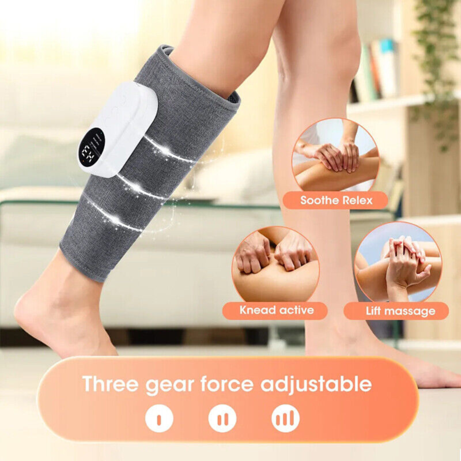 Circulation Muscles Relax Air Compression Foot Massage Leg Massager Heated