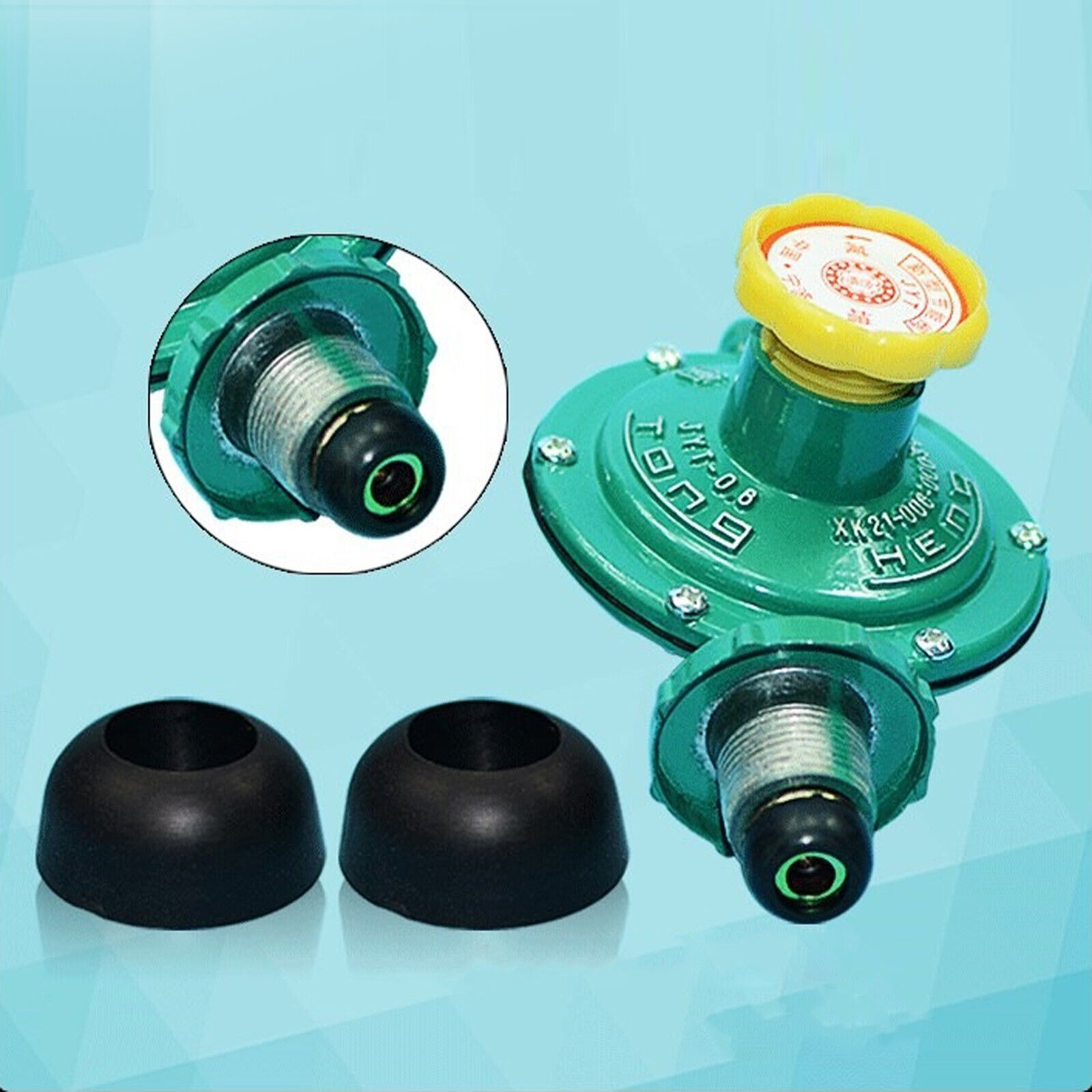 10x Black Stove Rubber Seals O Ring Bull Nose Dome Shaped Gas Regulator Stove