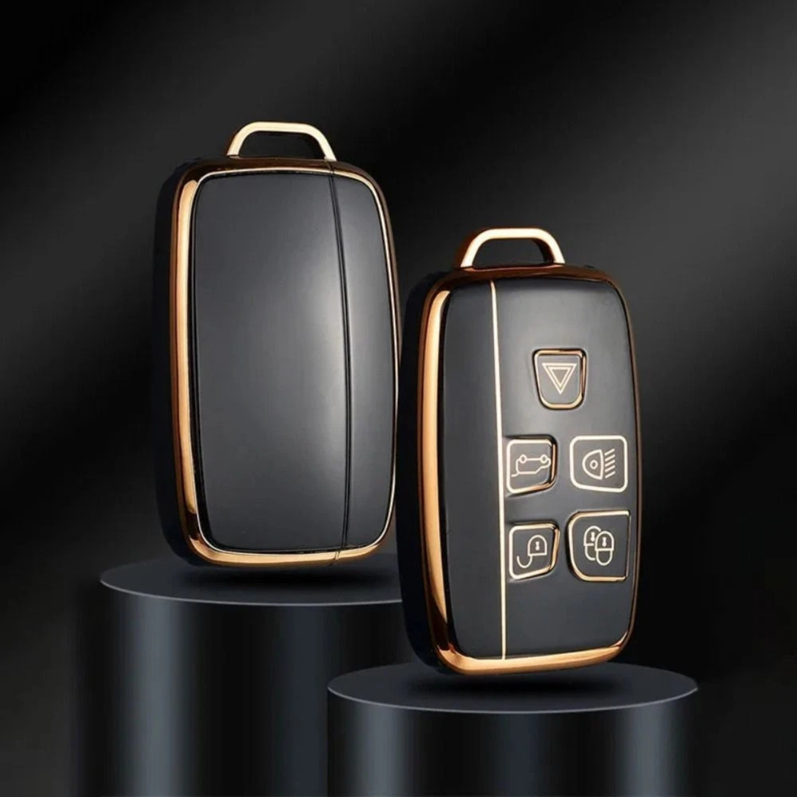 Remote Key Case Cover for Land Rover Range Vehicle Protector Shell Black
