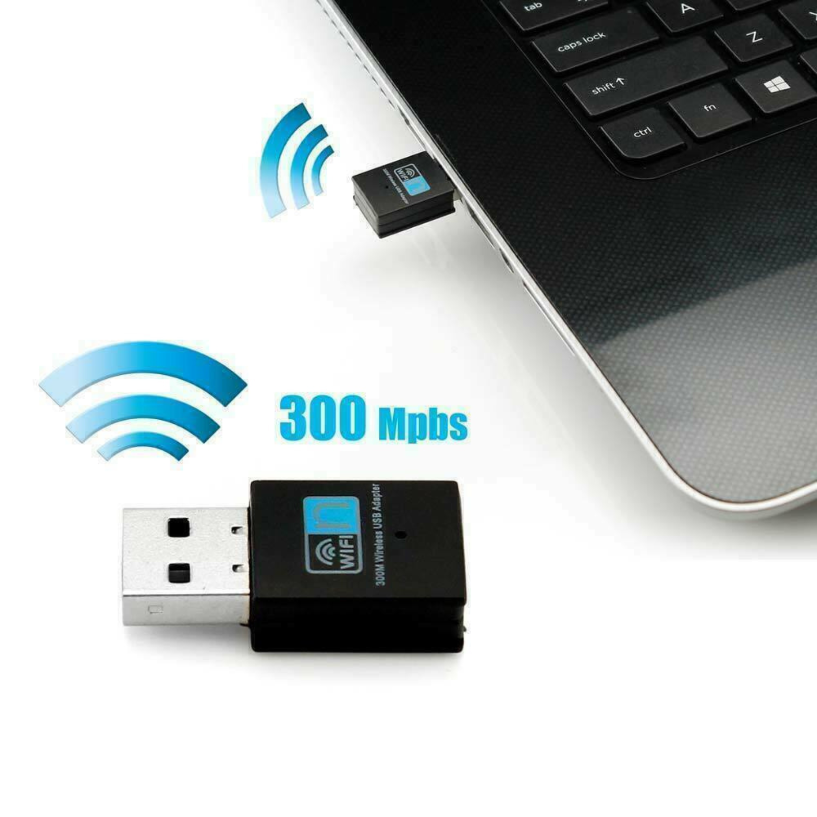 300Mbps Windows 10 WiFi Adapter Dongle Network LAN Card 802.11n USB Wireless