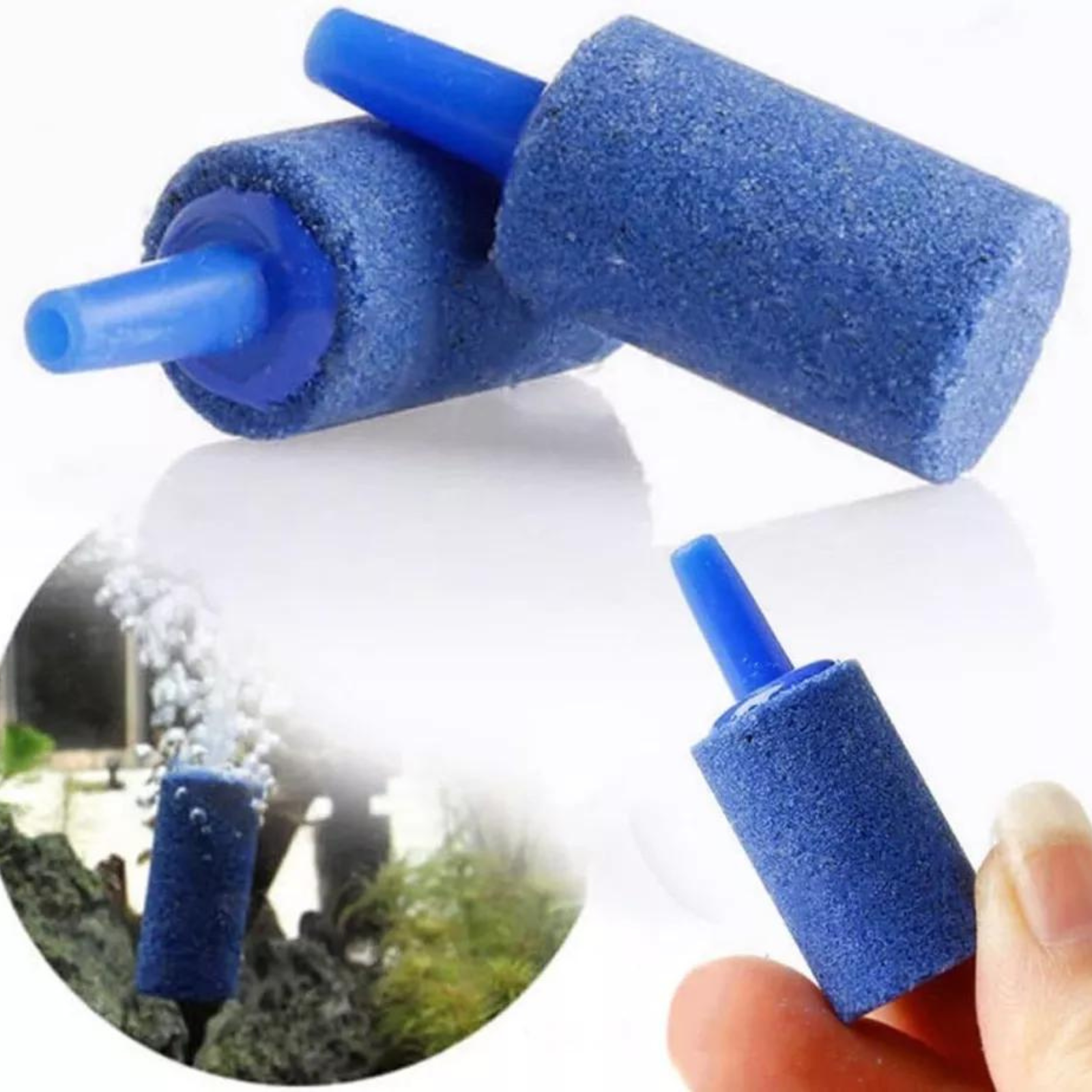 10pcs Blue Oxygen Bubble Pump 25mmx15m Aquarium Fish Tank Aerator Air Stone