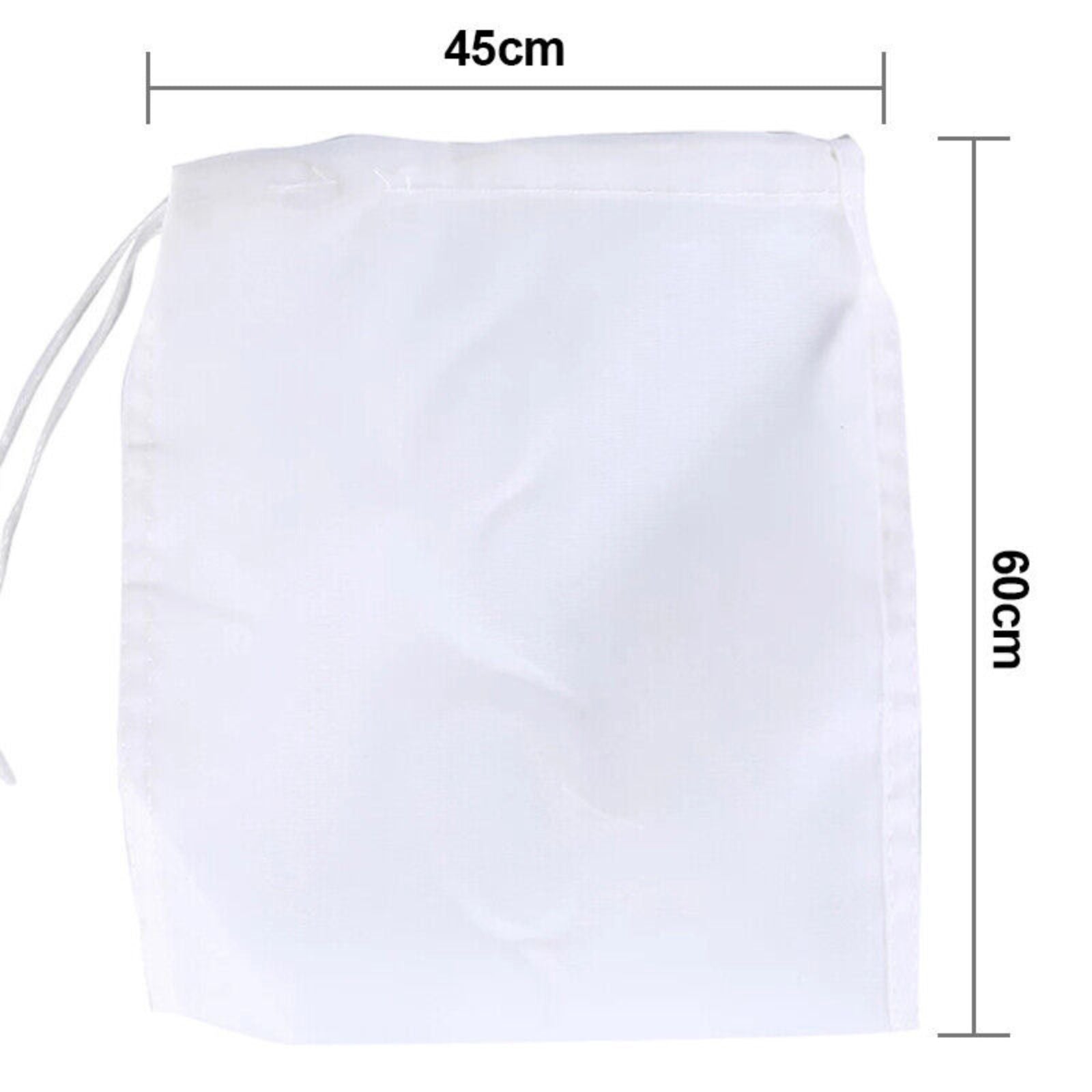 Reusable Fine Mesh Food Strainer 45x60cm Filter Bag for Nut Coffee Milk Micron