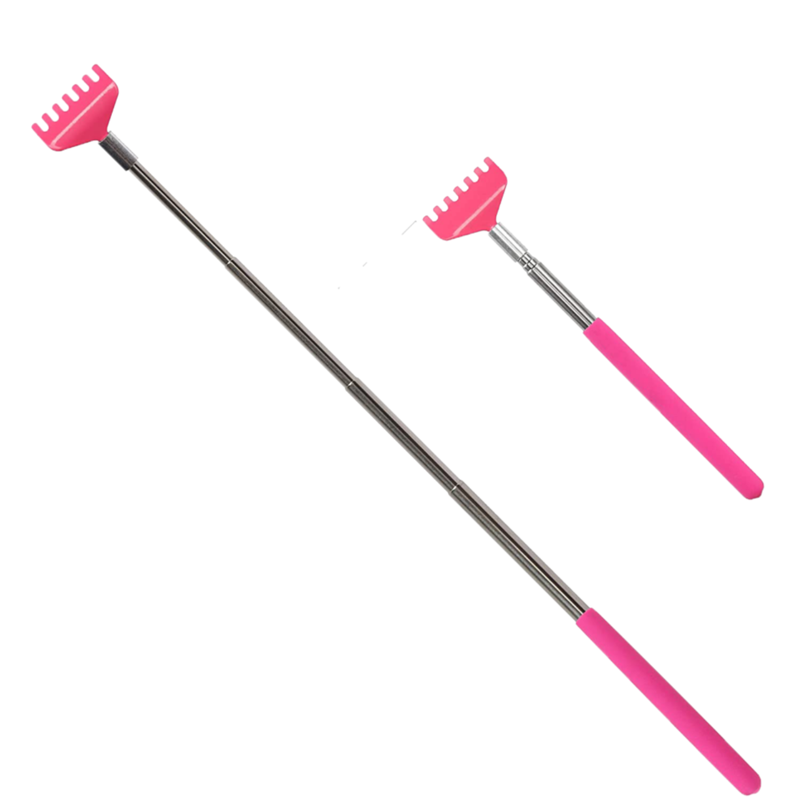 Backscratcher Massager Telescoping Extendable metal claw Back scratcher Pink