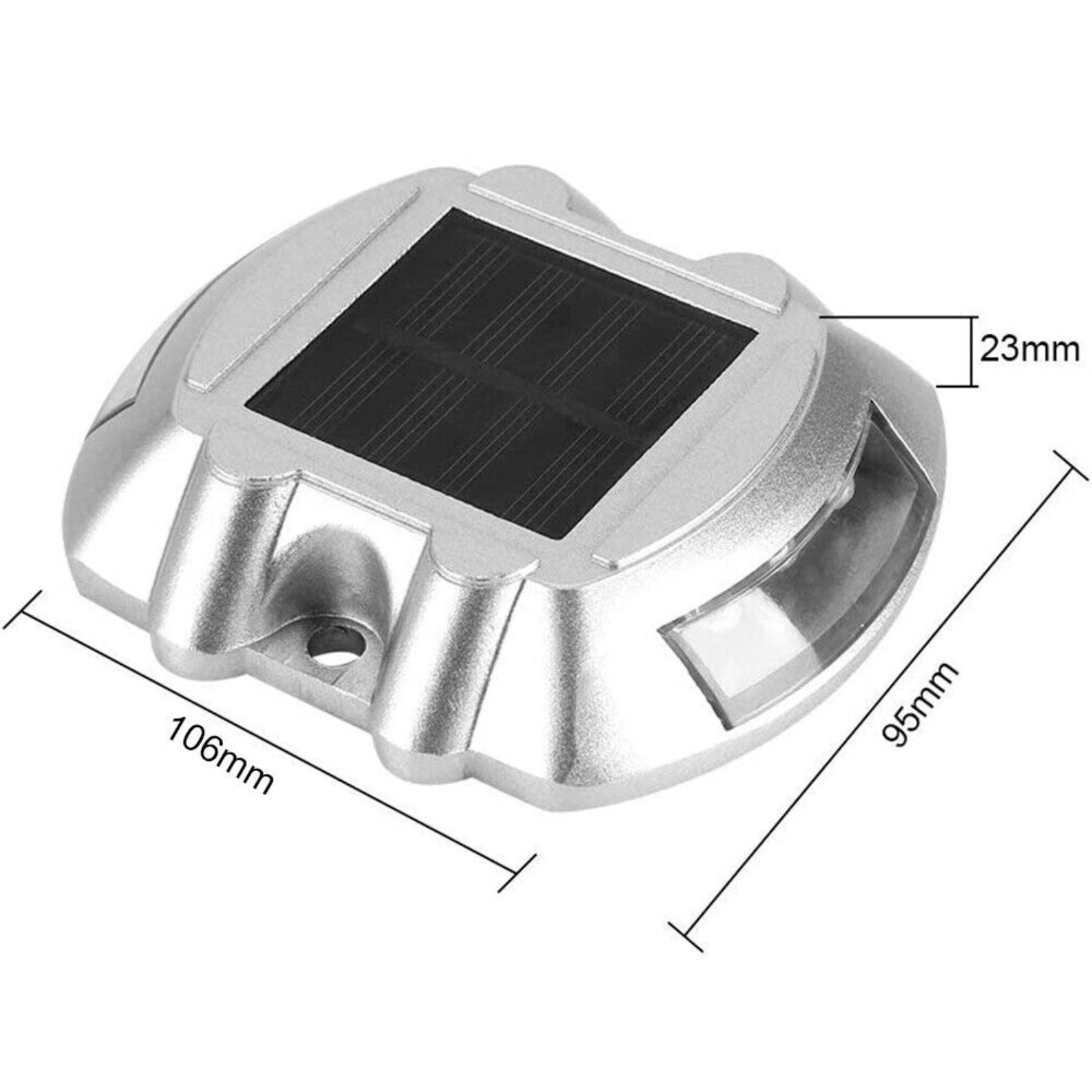 LED Road Markers 2pcs Solar Driveway Blue Light For Garden Pathway Stair