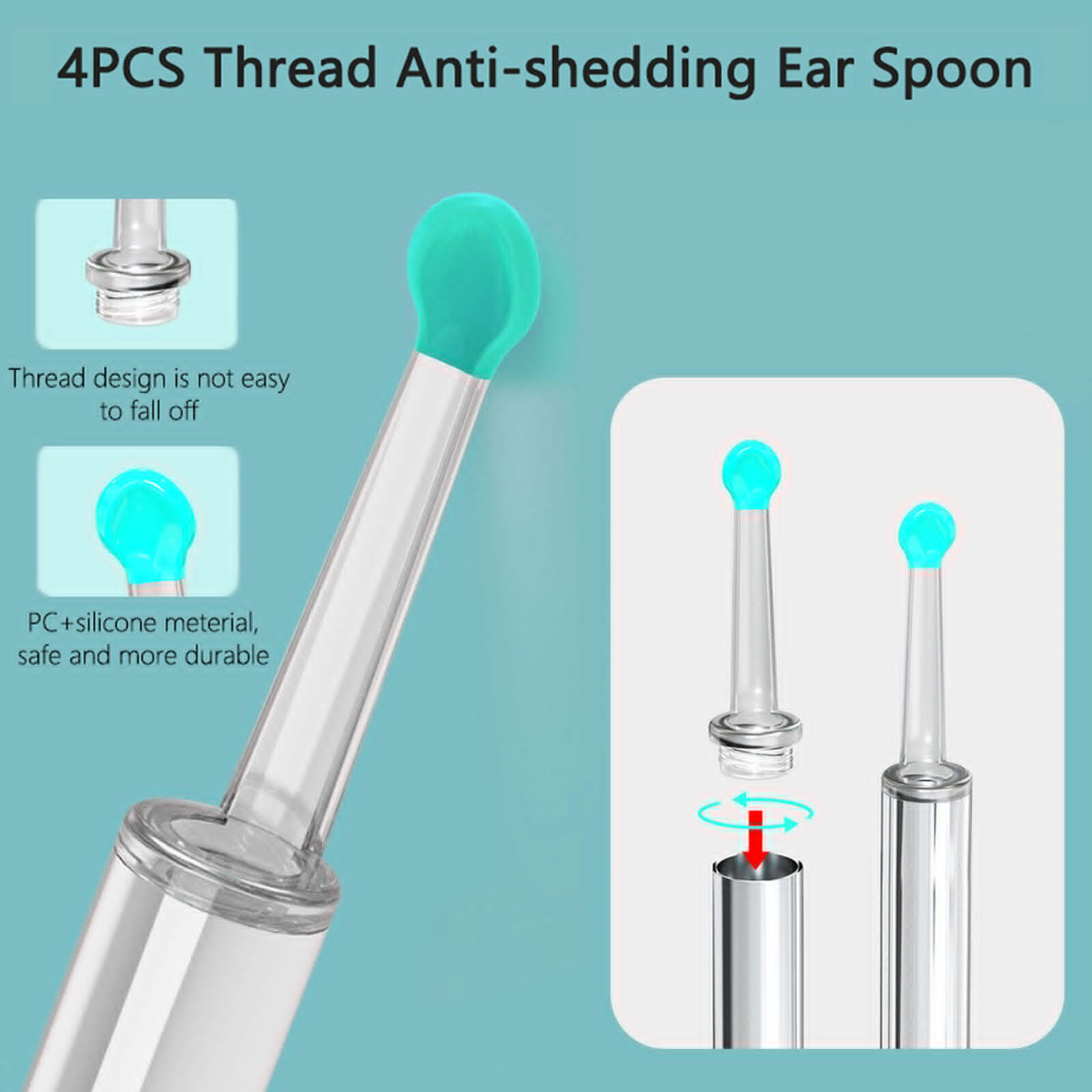 Cleaning Pick Tool LED Light Scoop Ear Wax Remover White Removal Camera