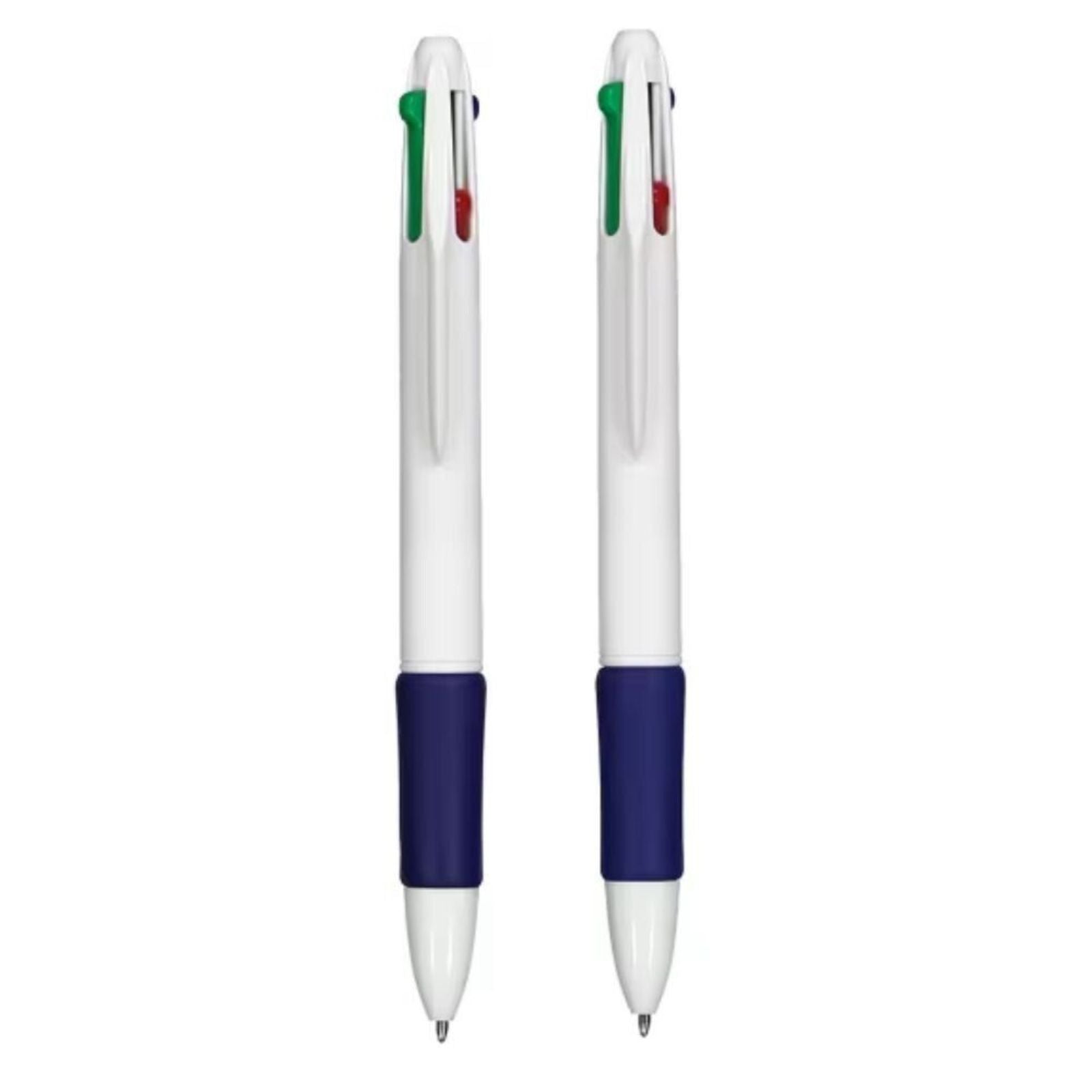 Multi Coloured-ballpoint Pens 2pcs Retractable 1.0mm Stationaty 4 Colurs Pens