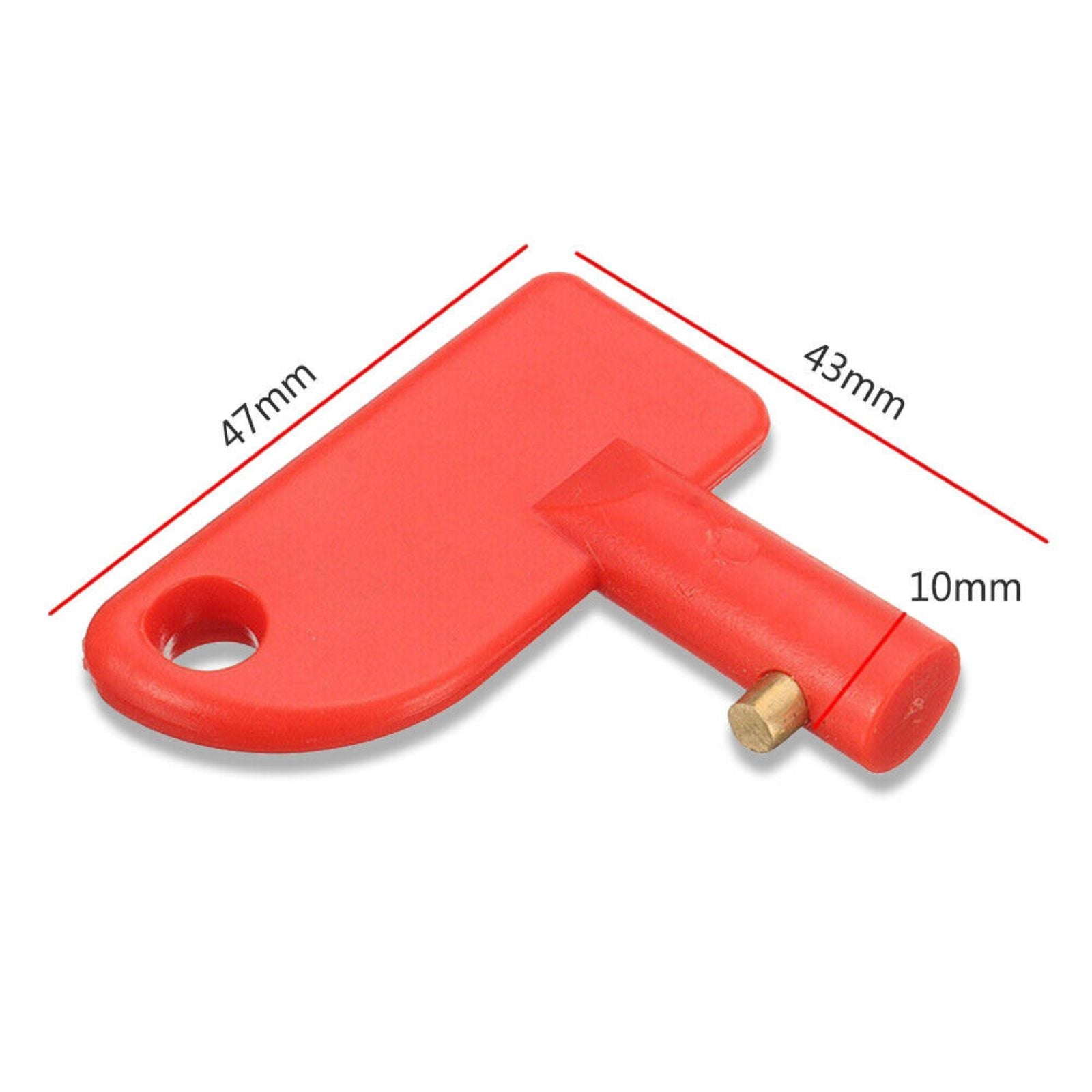 Universal Spare Switch Off Key 2pcs Battery Car Cut Power Isolator Kill