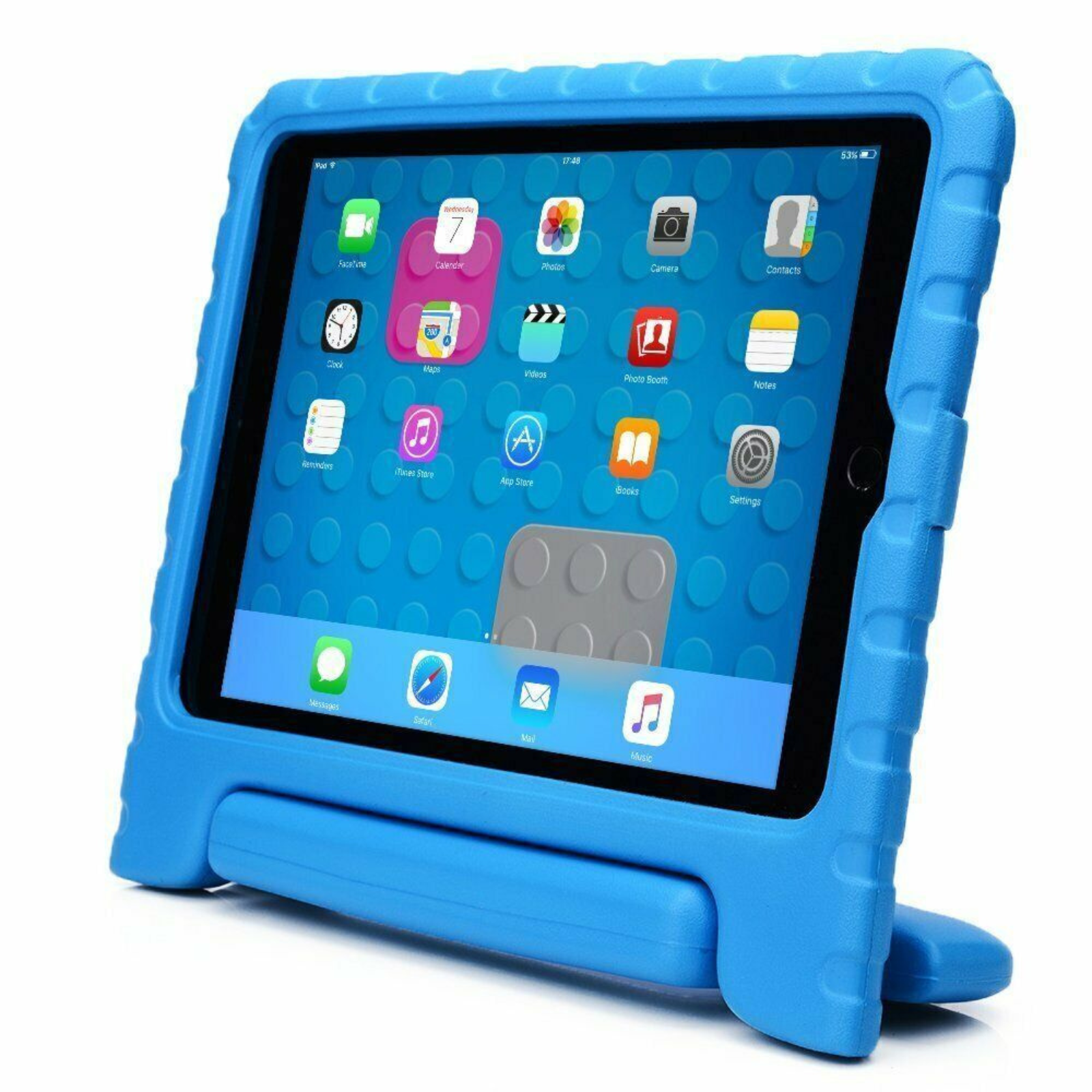 iPad 10.2 9th Gen Kids Shockproof EVA Case Stand Cover Blue