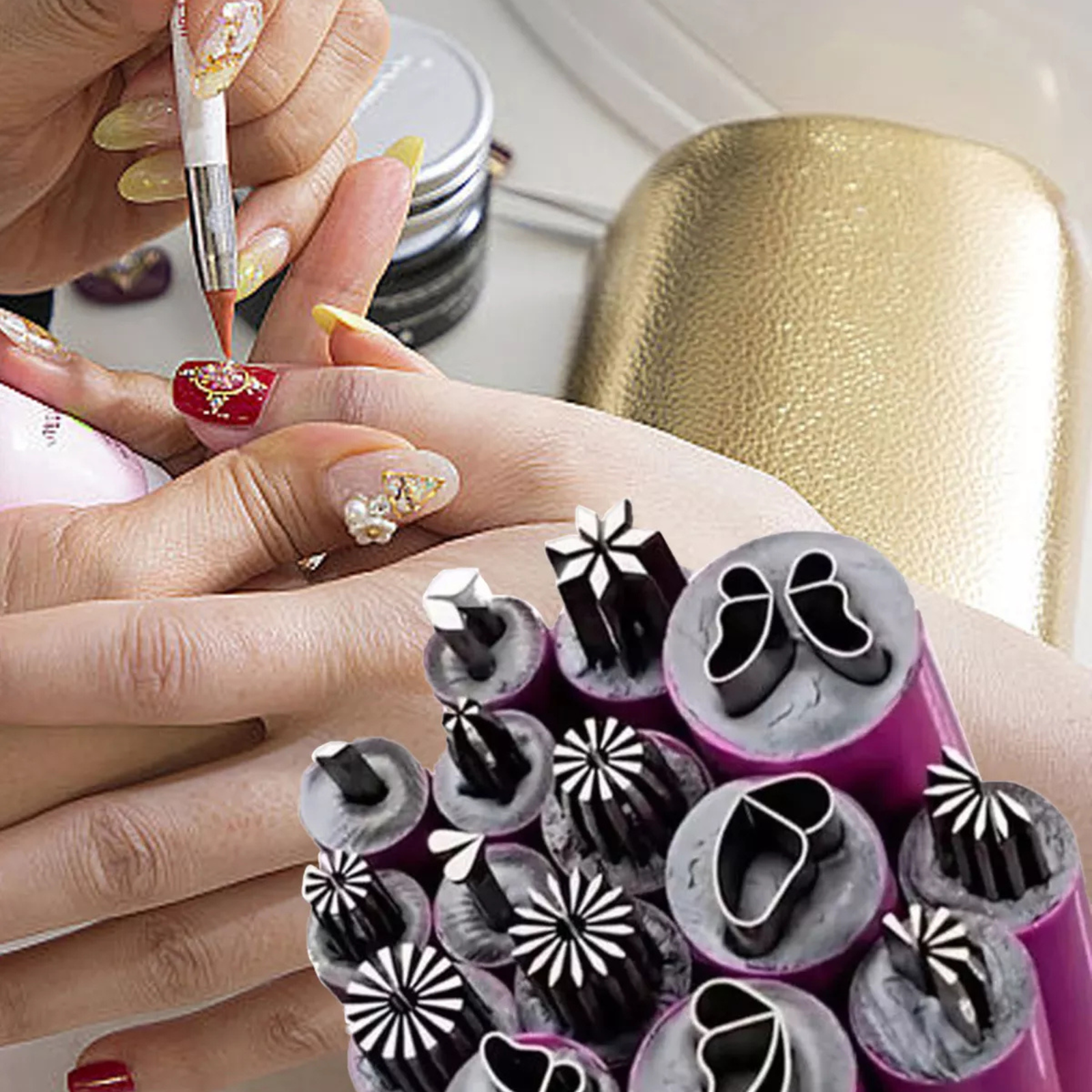 15x Set Dotting Tools for Girls and Women Nail Art Stamp Pen Set DIY Nail Art