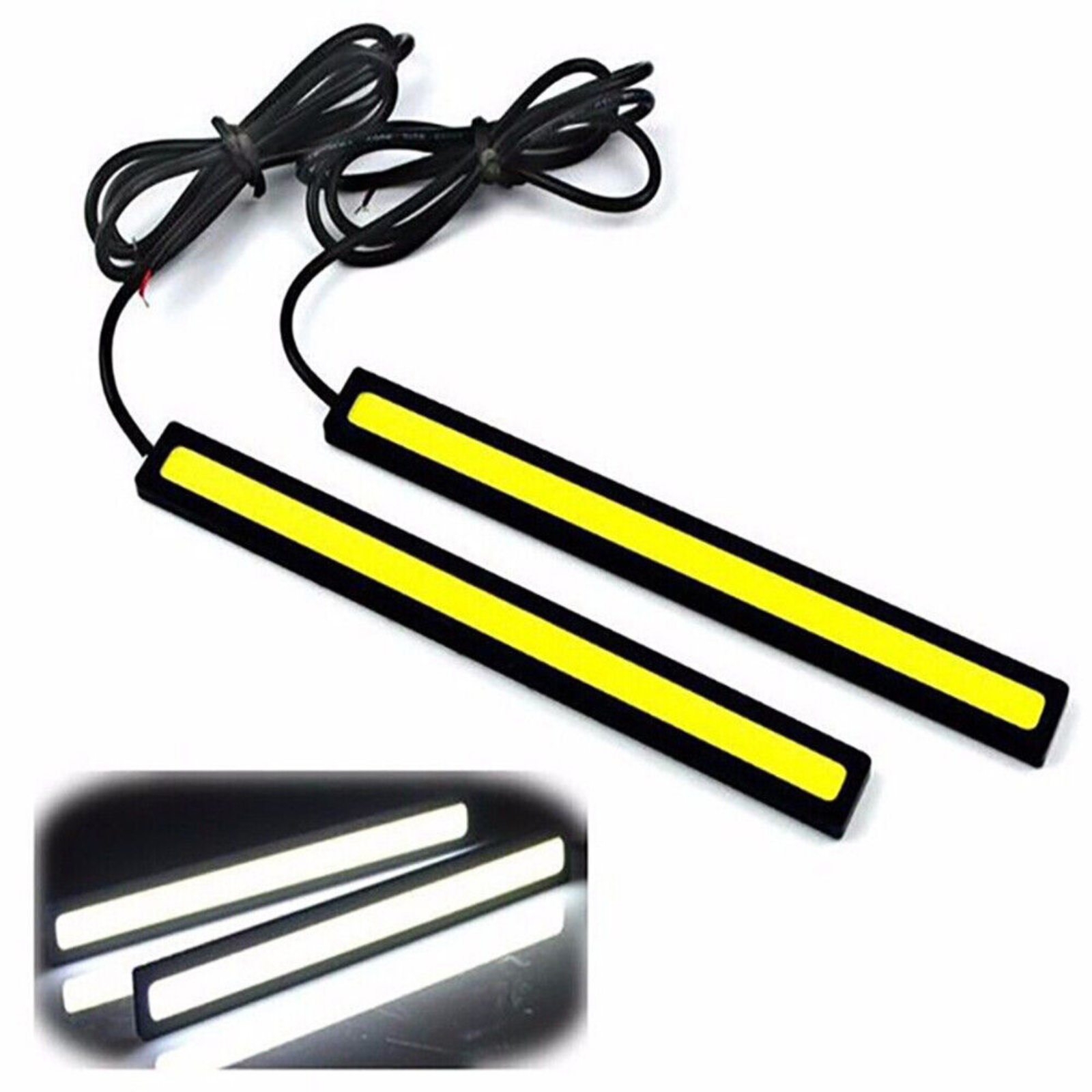 White LED 10x 12VStrip Lights Bars Camping Caravan 10X 12V Waterproof DRL