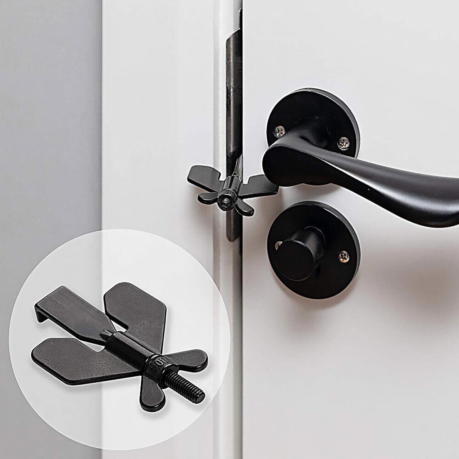 Addalock Safe Lock Portable Door Lock Hotel Home Safety Travel Security Black