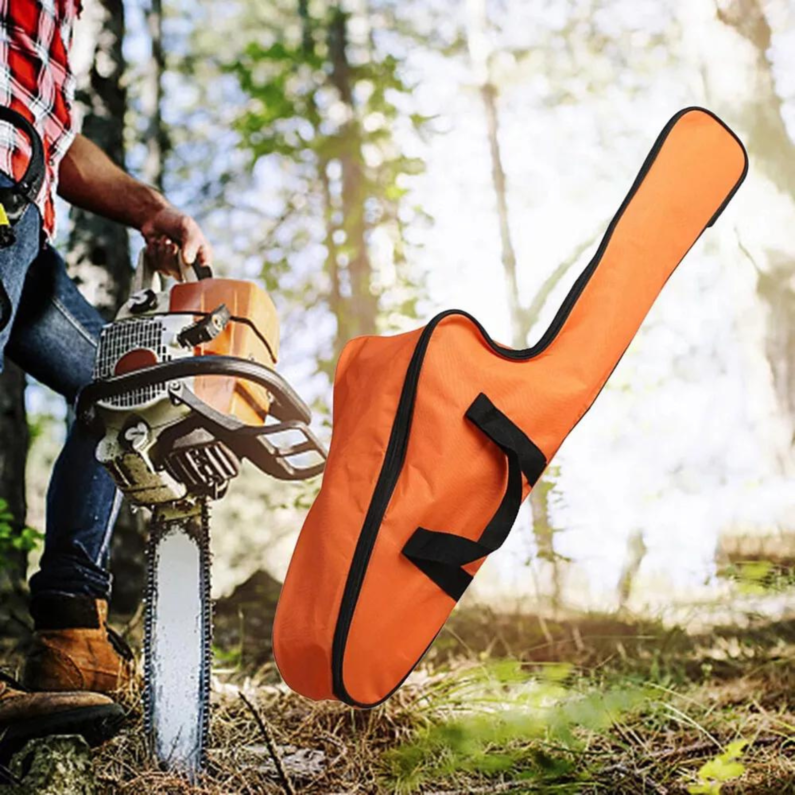 Chain Saw Box Case Protective Holdall Portable Chainsaw Carrying Bag Saw