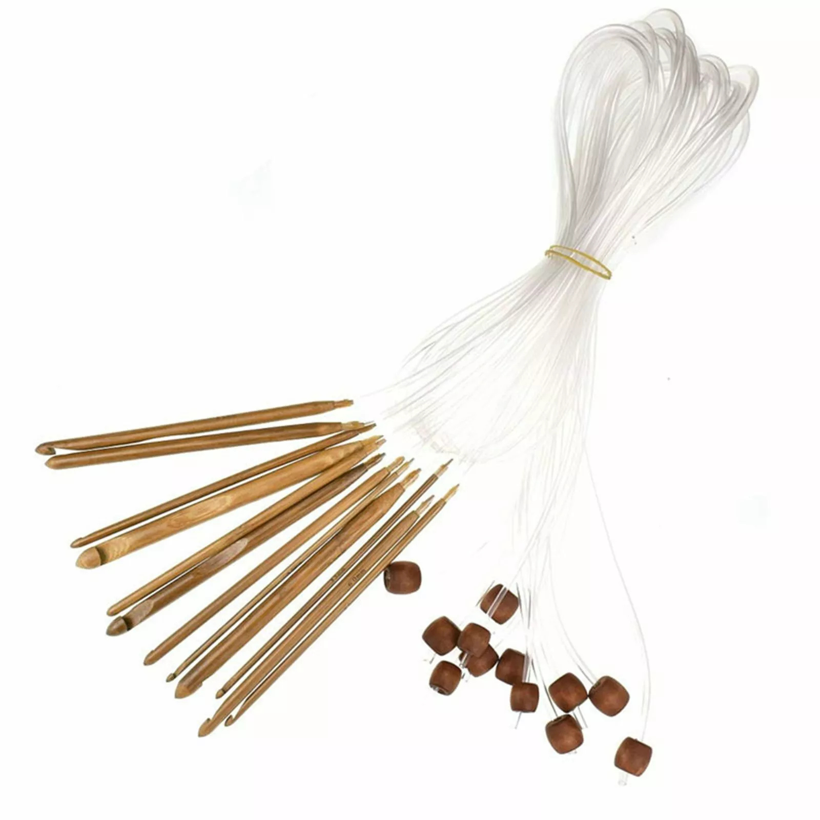 12 sizes 3.0mm to 10.0mm GIFT 12X Tunisian Crochet Hooks Bamboo Set Kit