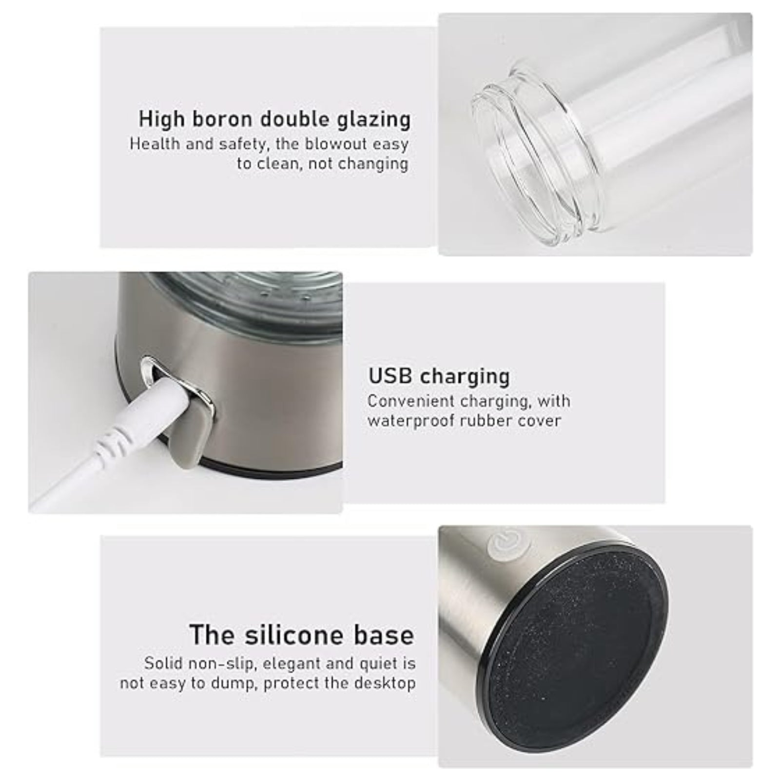 450mL Hydrogen-rich Ionizer Maker Water Bottle Cup Generator Water Maker