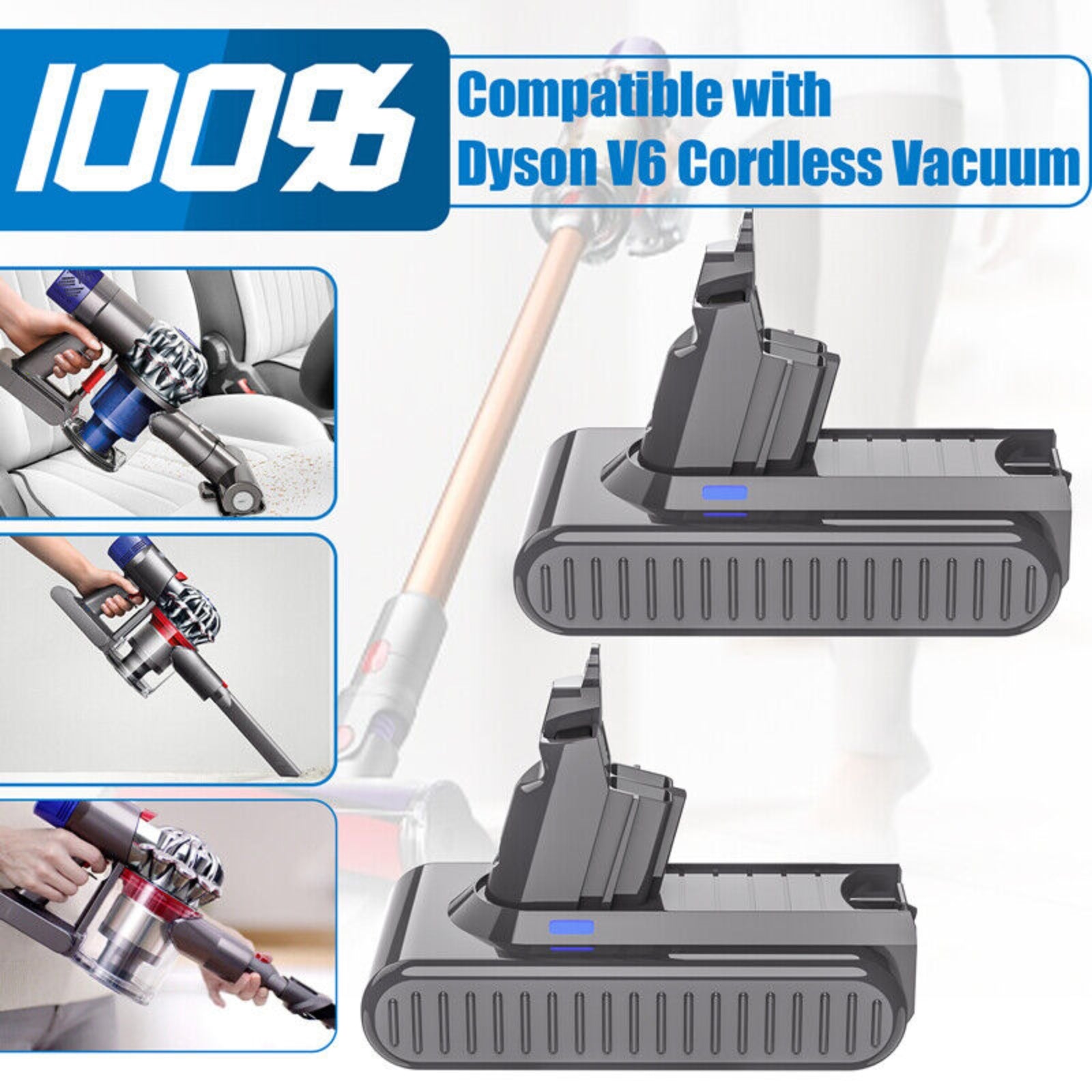 Dyson V6 DC58 DC59 DC61 DC62 Animal SV03 SV04 SV06 SV09 DC72 9500mAh Battery