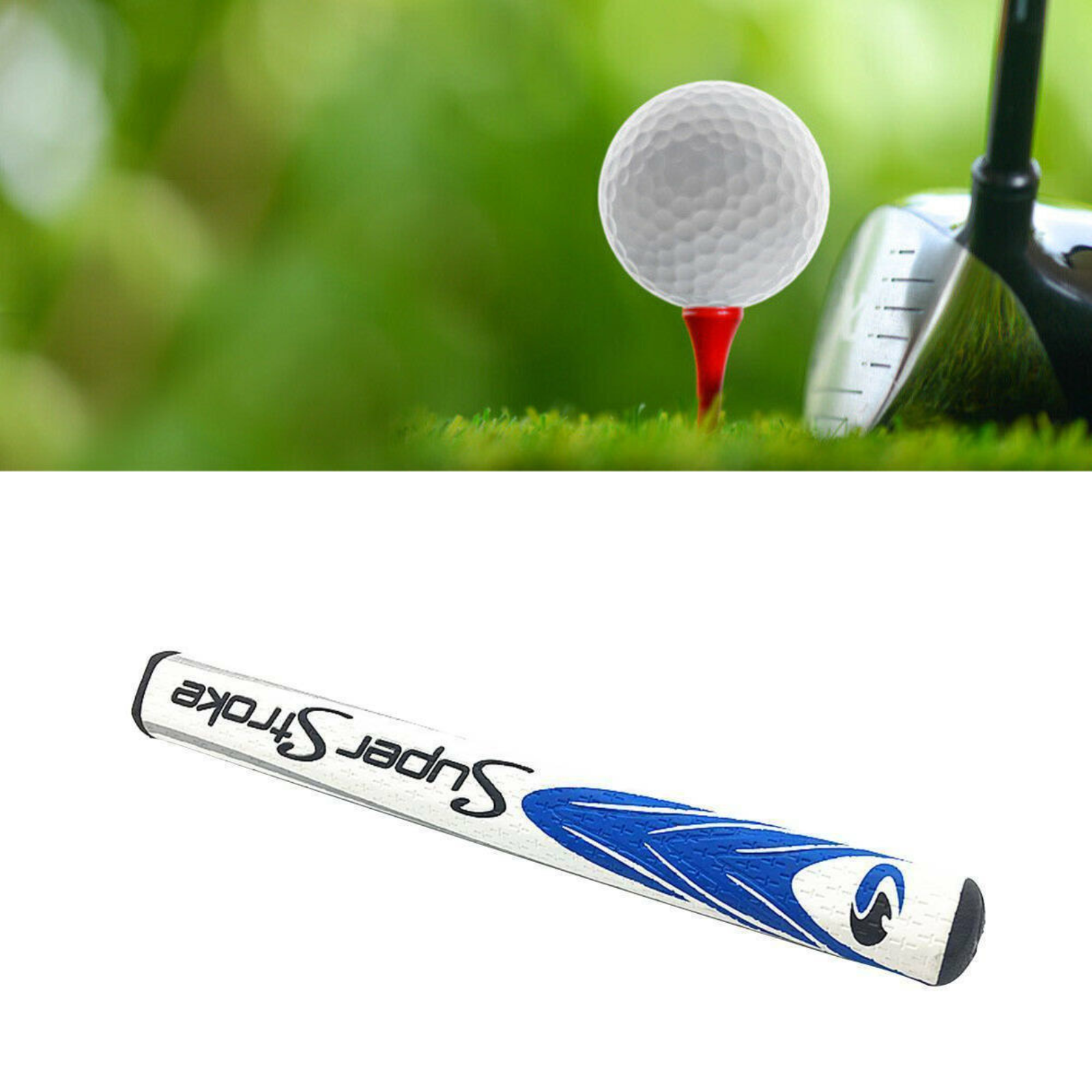 Ultra Slim Sport Grip Mid Slim Fat Super Stroke Golf Putter 2.0 White Blue