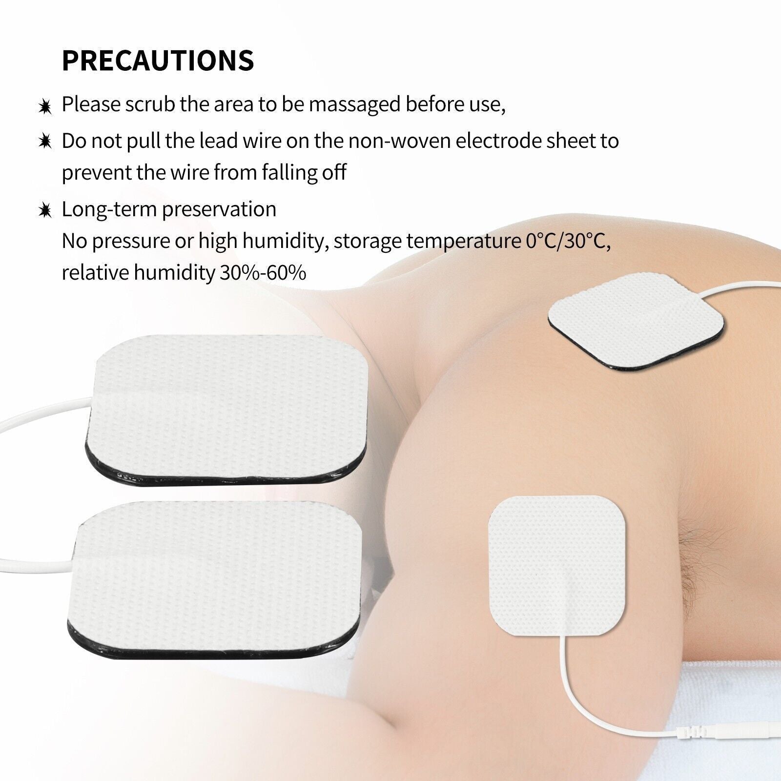 Electrode Pads EMS 20pcs Muscle Stimulator Replacement Tens Unit 7000 3000