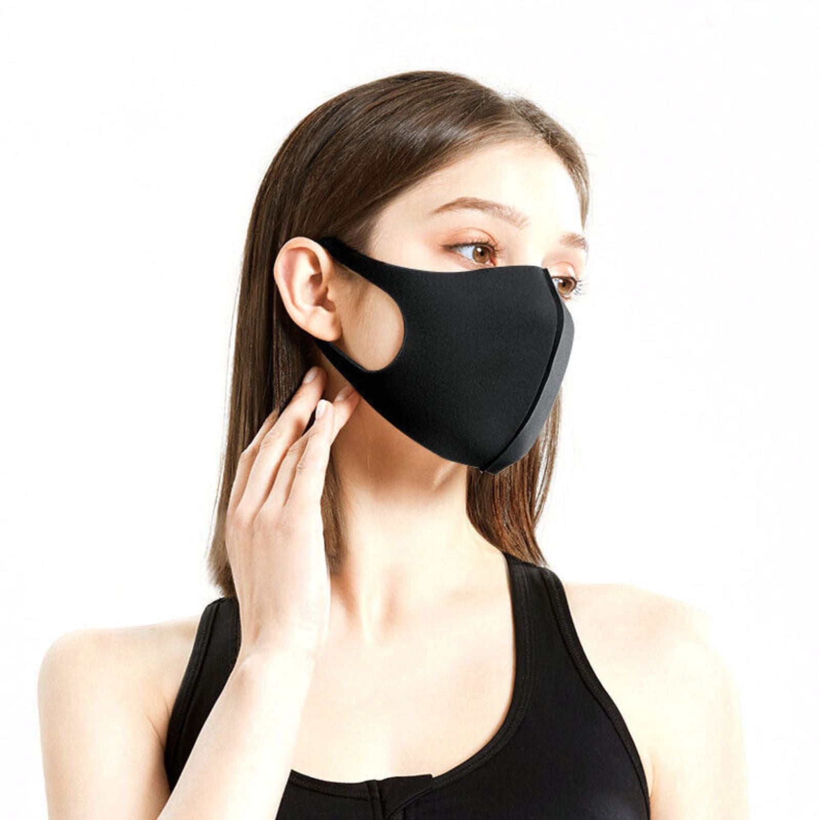 Protective Masks Reusable Mouth Mask Cover Unisex Black Fashion Washable